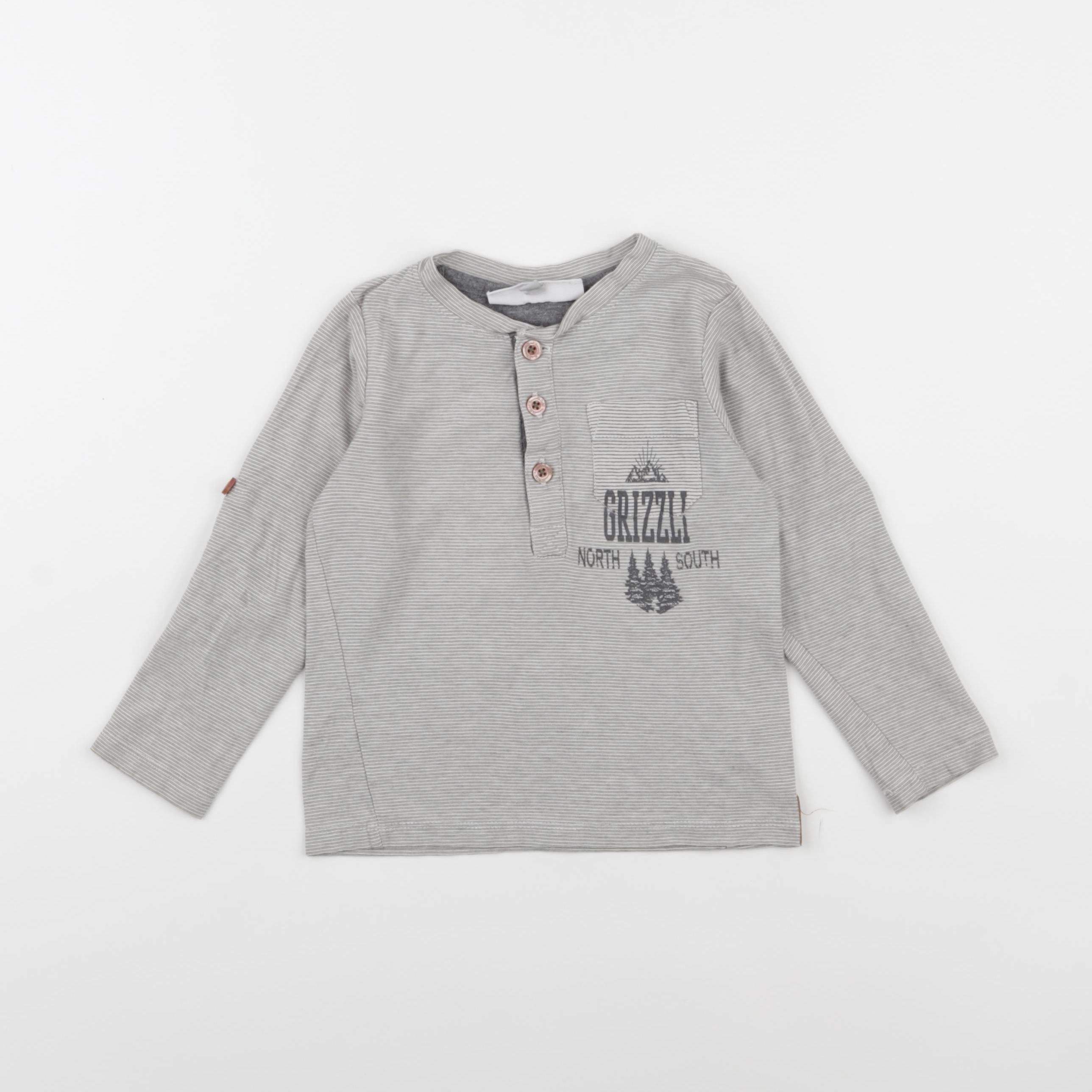 Cadet Rousselle - tee-shirt gris - 24 mois