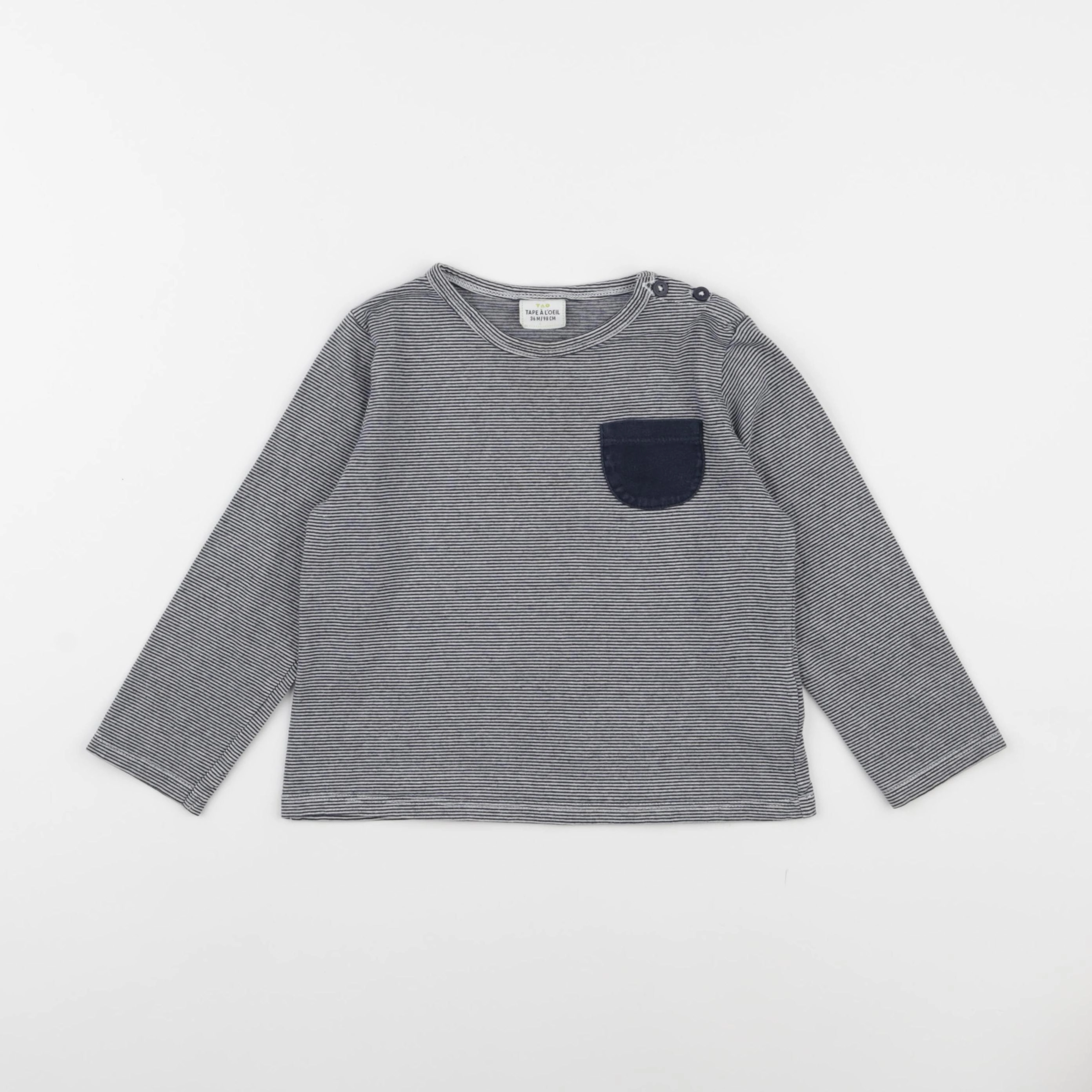 Tape à l'oeil - tee-shirt bleu - 36 mois
