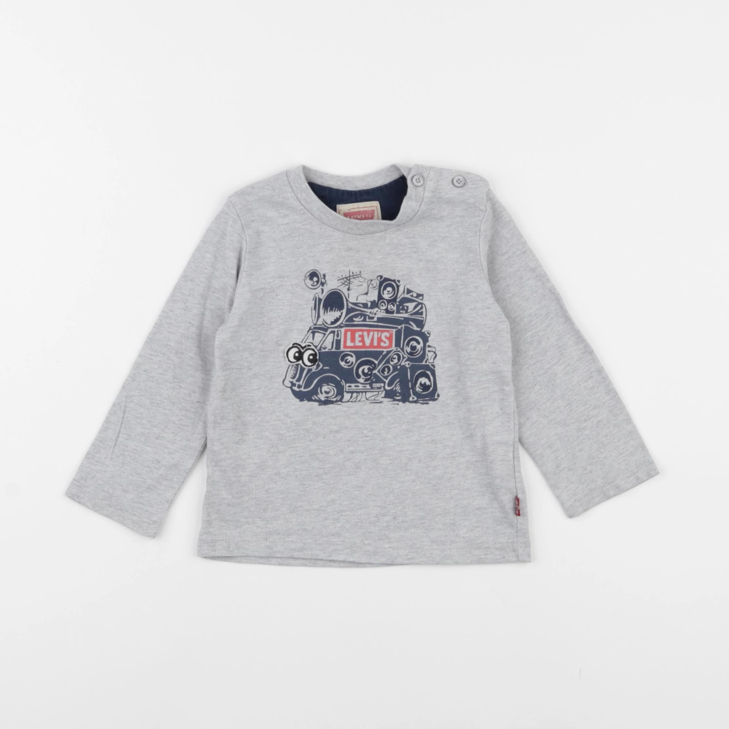 Levi's - tee-shirt gris - 18 mois