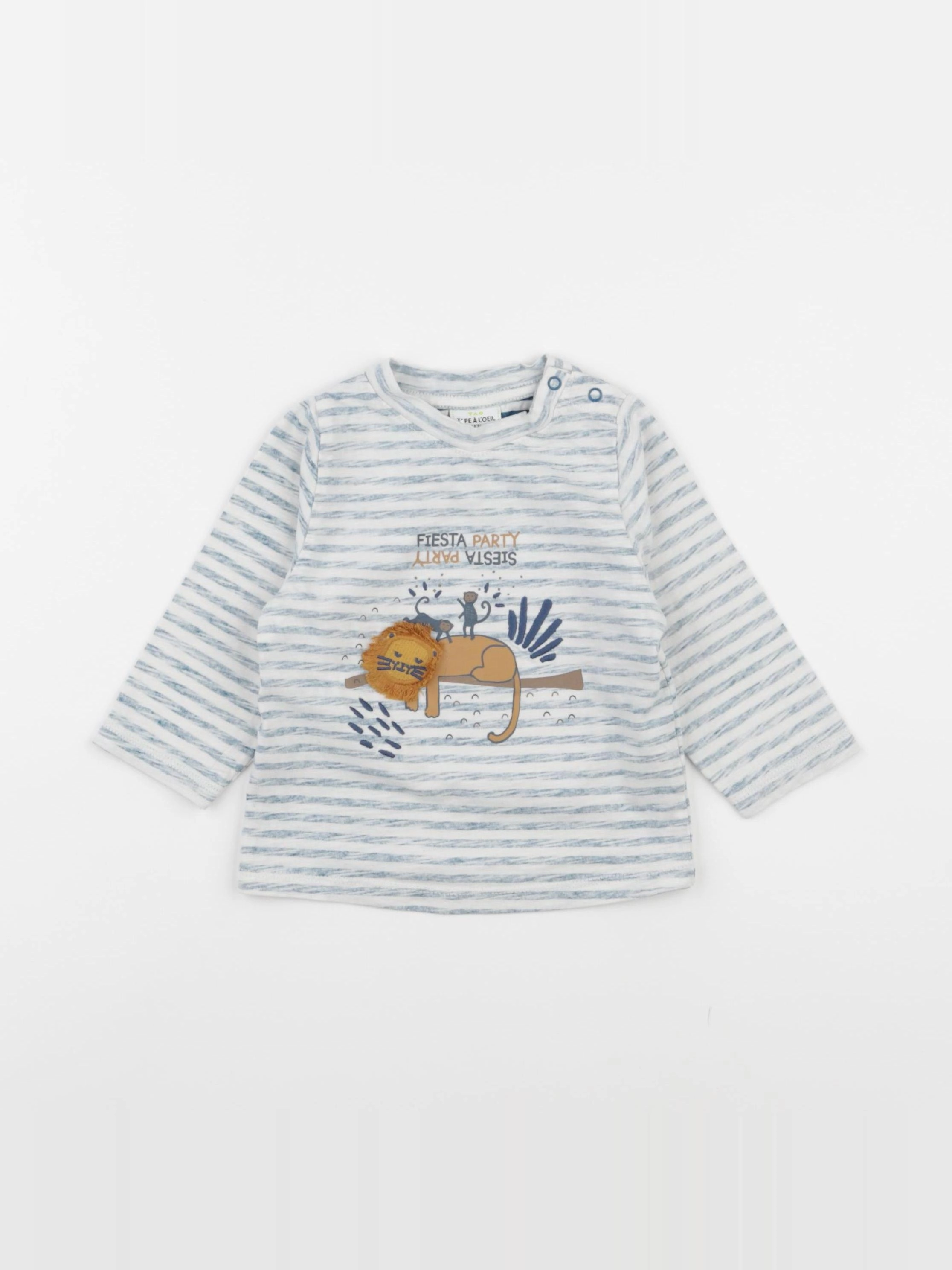 Tape à l'oeil - tee-shirt bleu - 12 mois