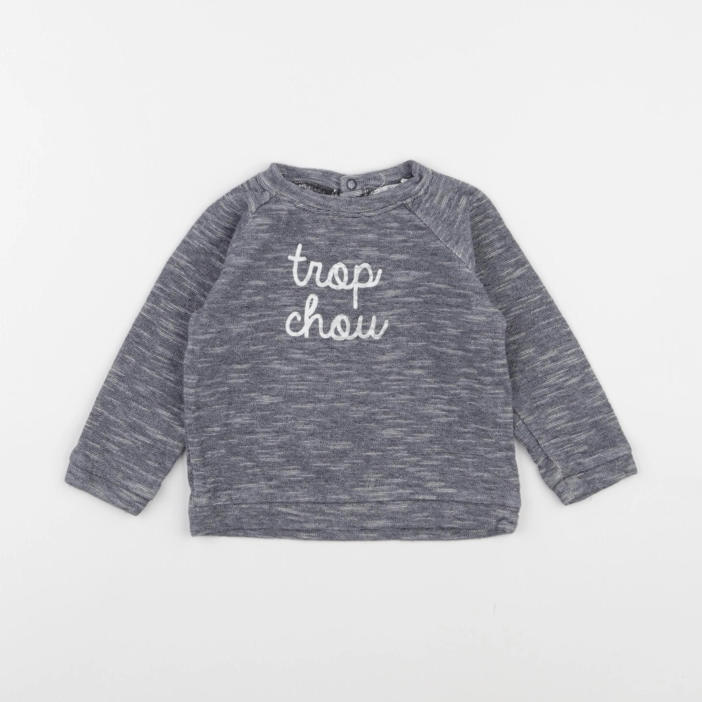 Boutchou - sweat bleu - 18 mois