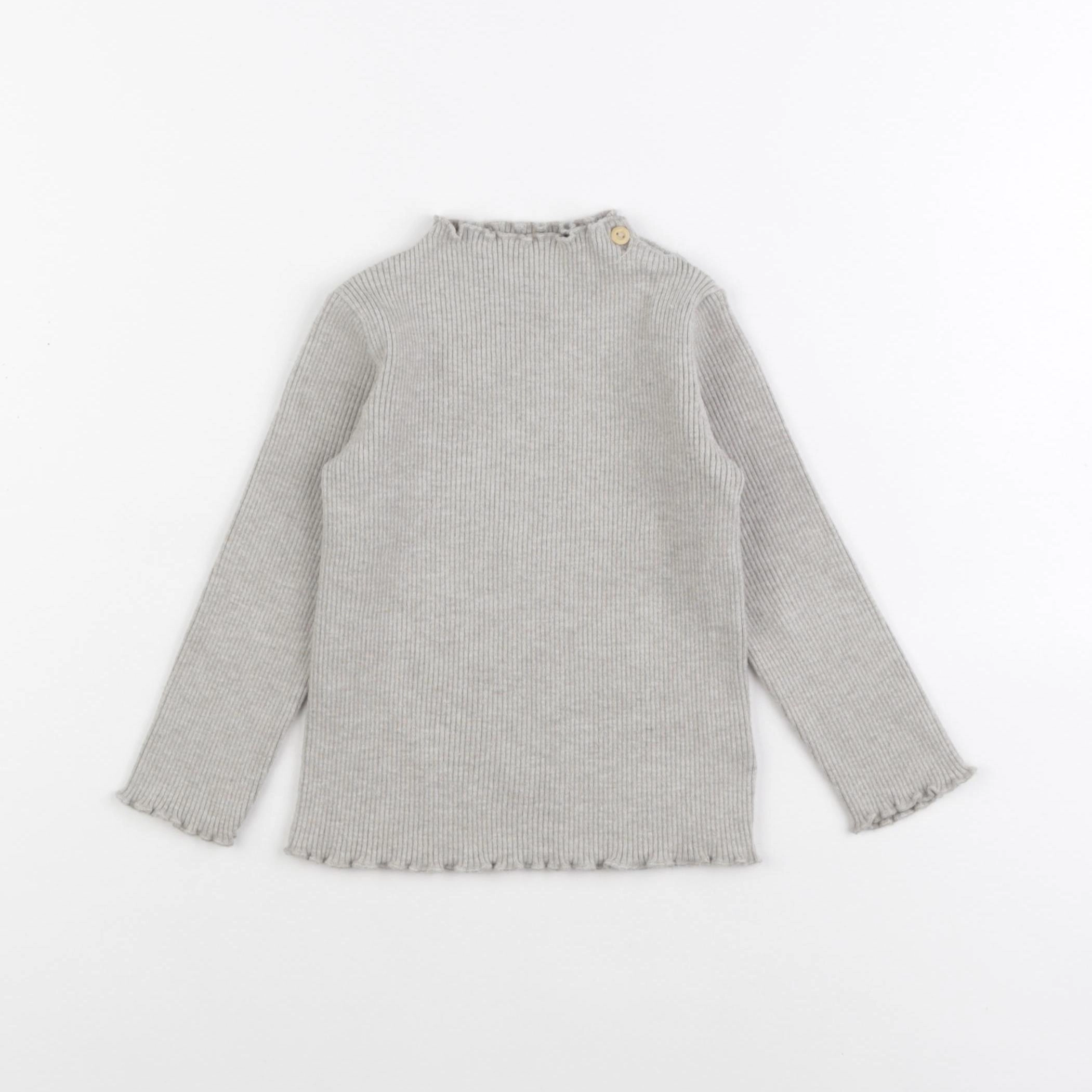 H&M - pull gris - 12/18 mois