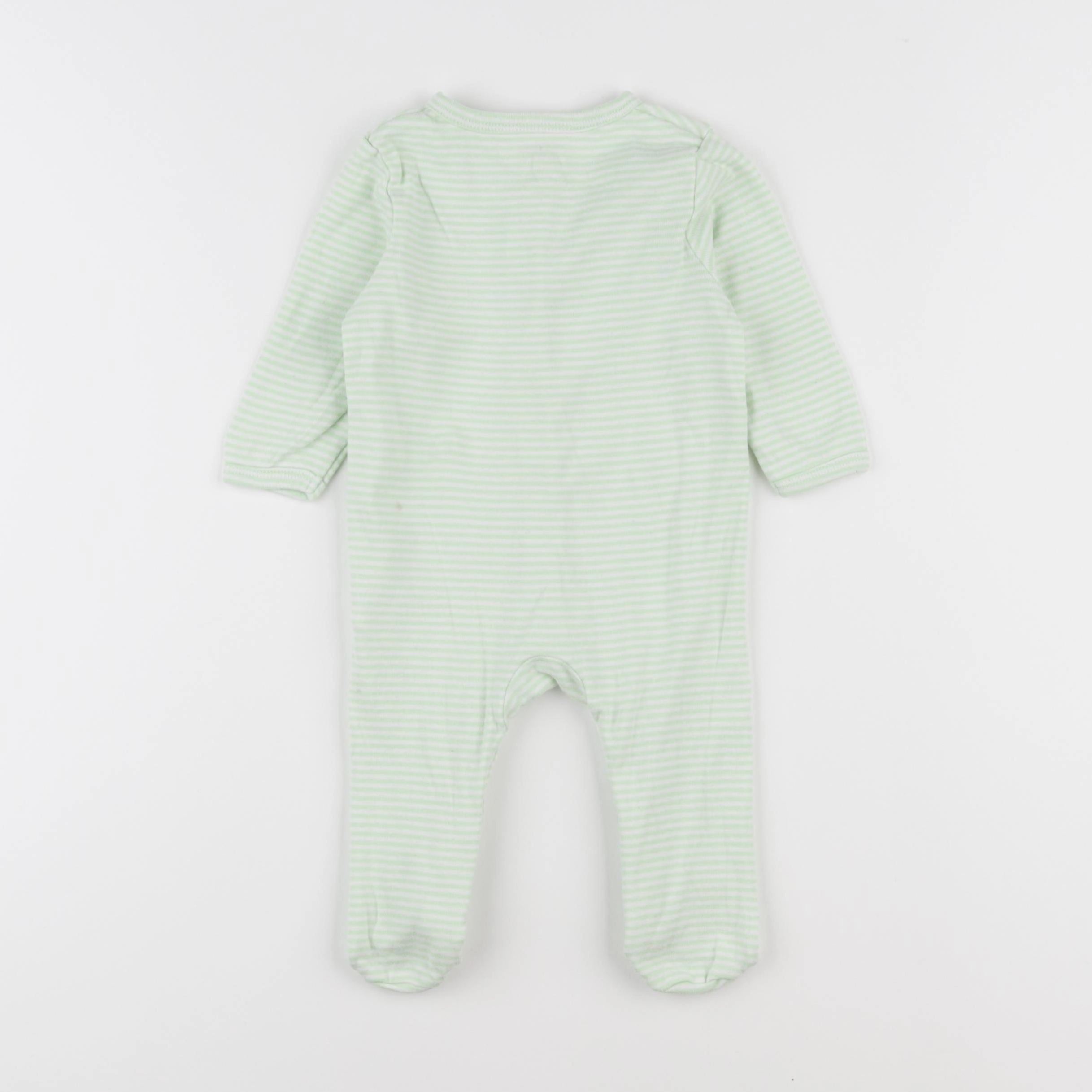 Vertbaudet - pyjama coton vert - 6 mois