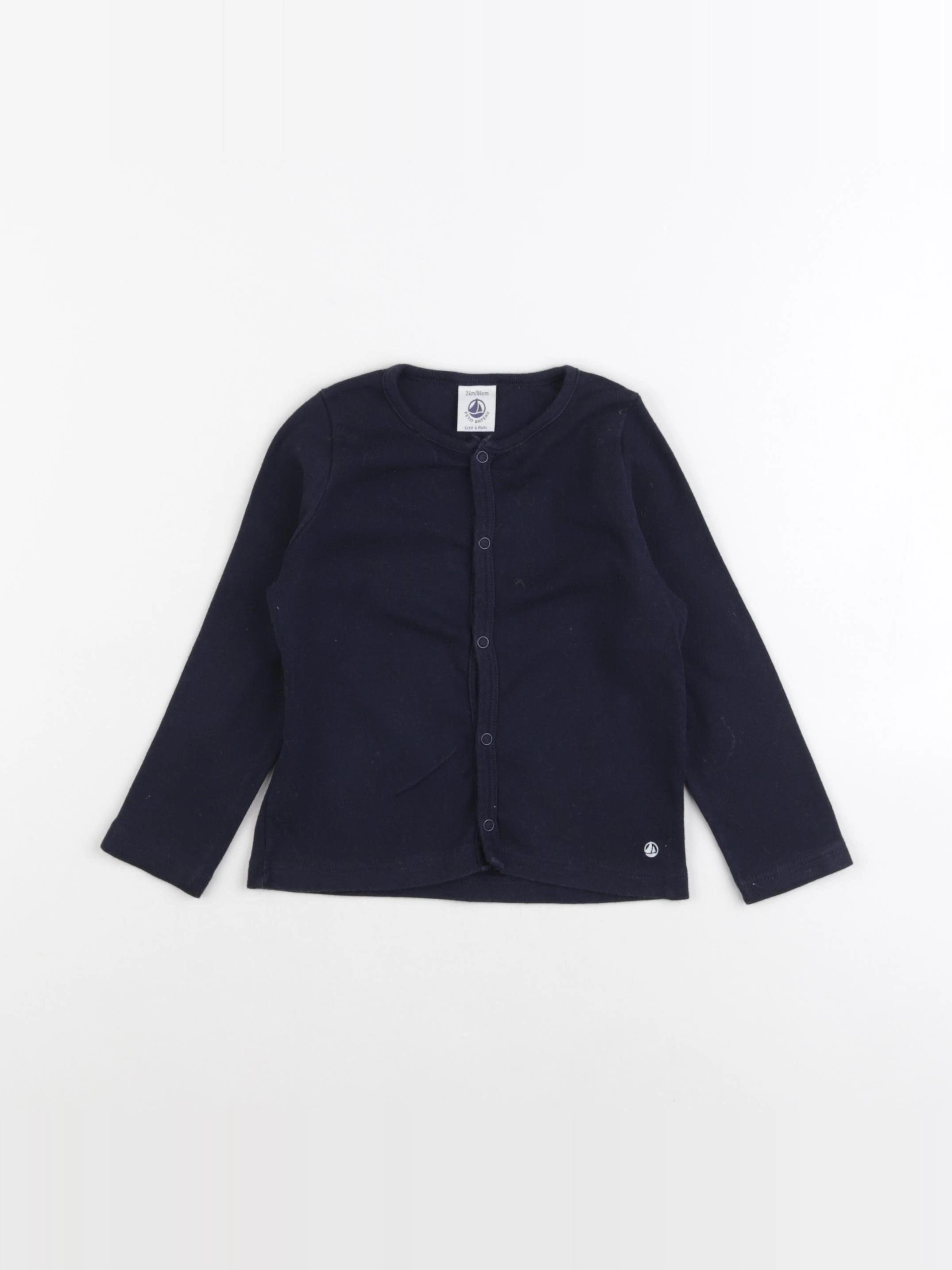 Petit Bateau - tee-shirt bleu - 24 mois
