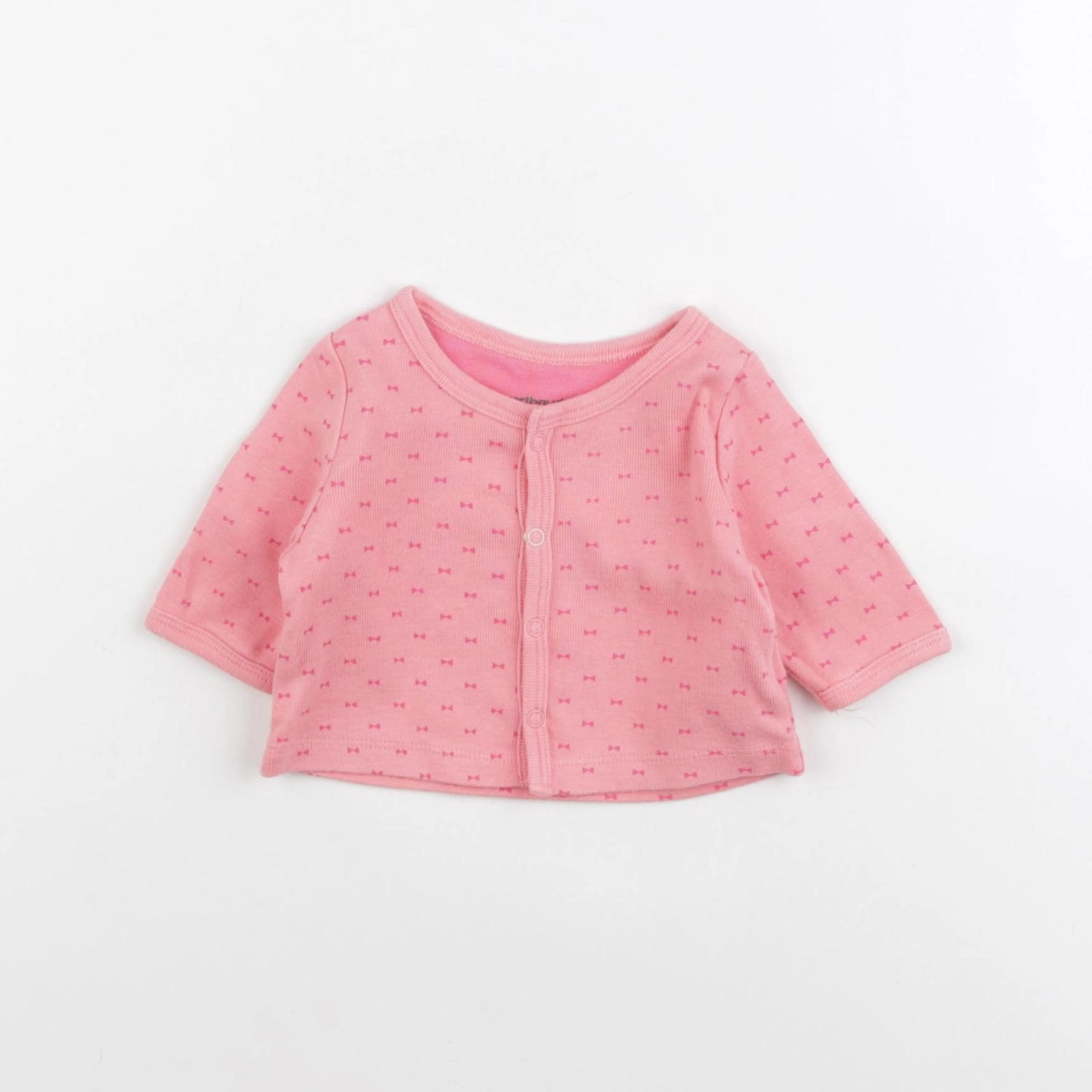 Vertbaudet - tee-shirt rose - 0 mois