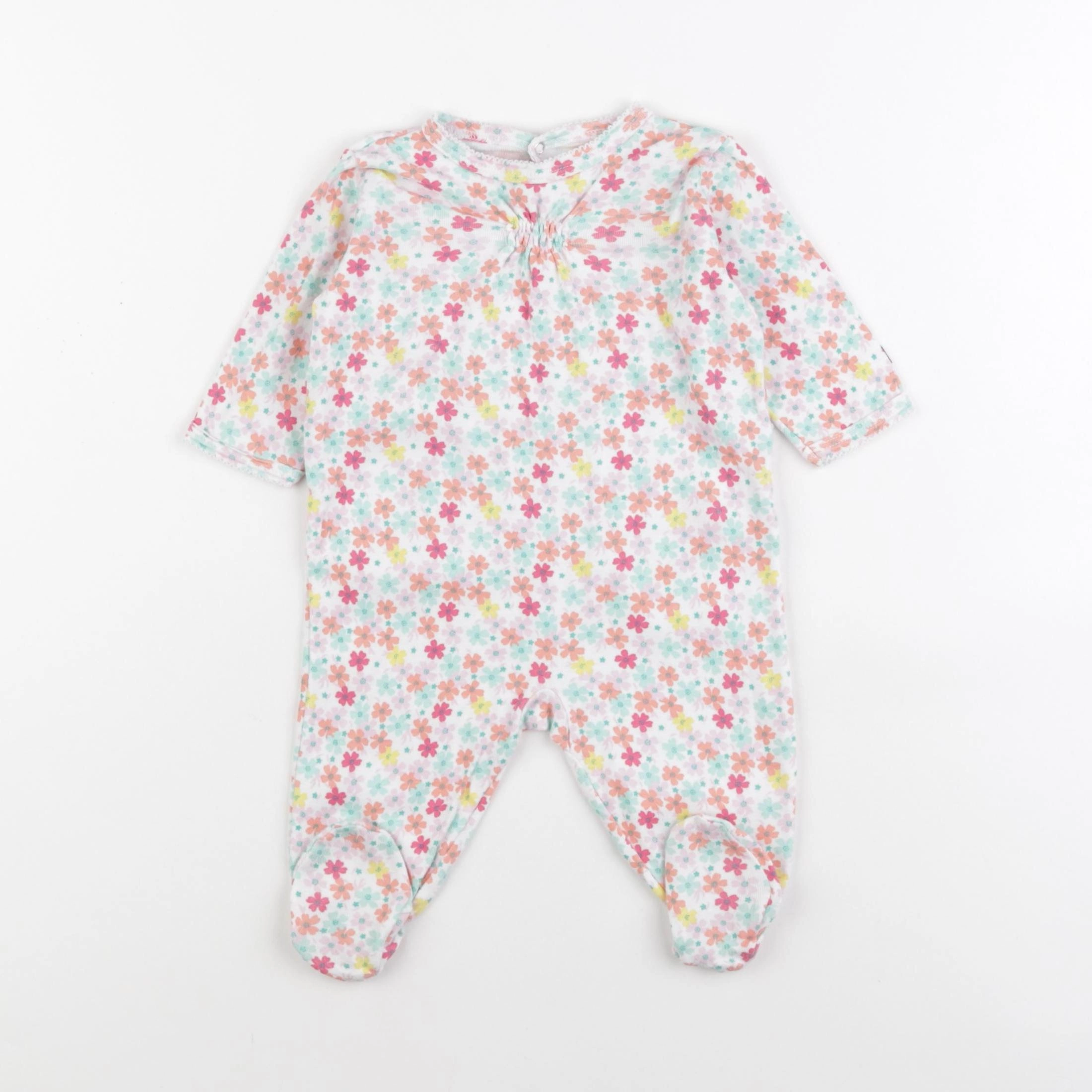 Petit Bateau - pyjama coton multicolore - 3 mois