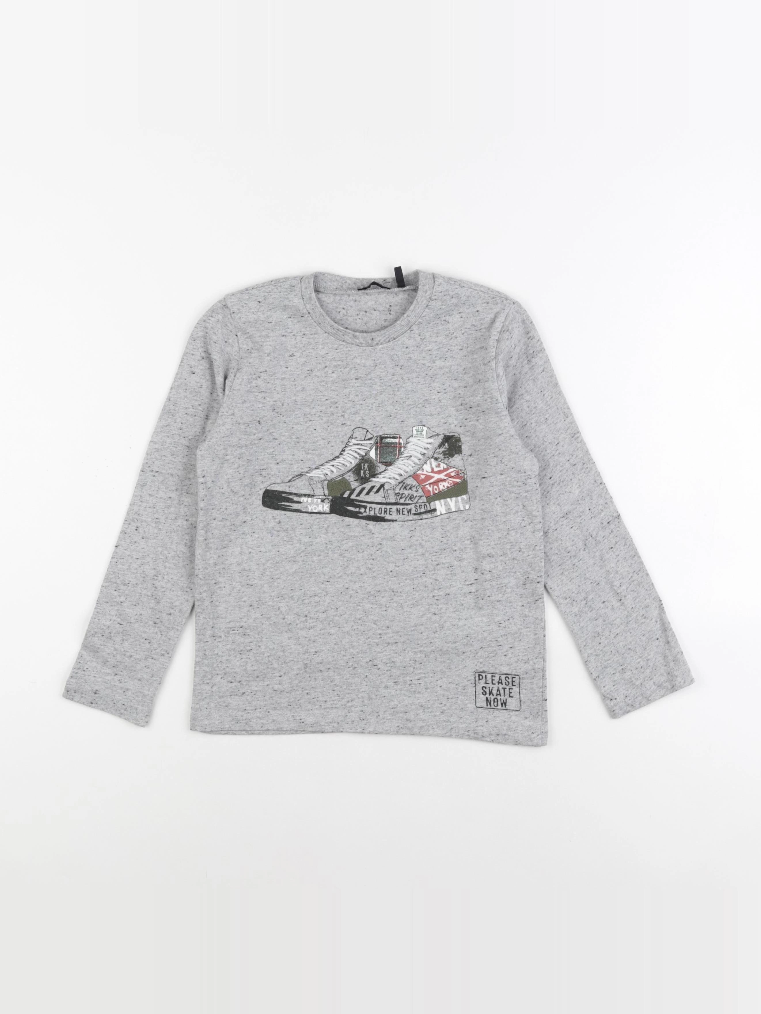 IKKS - tee-shirt gris - 5 ans