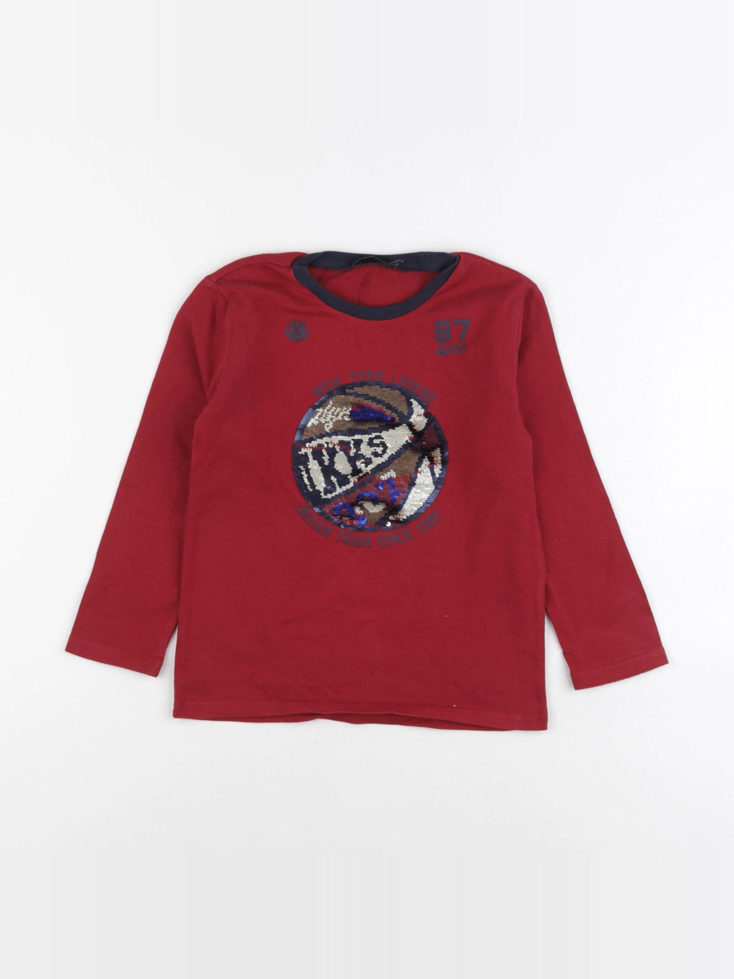 IKKS - tee-shirt rouge - 5 ans