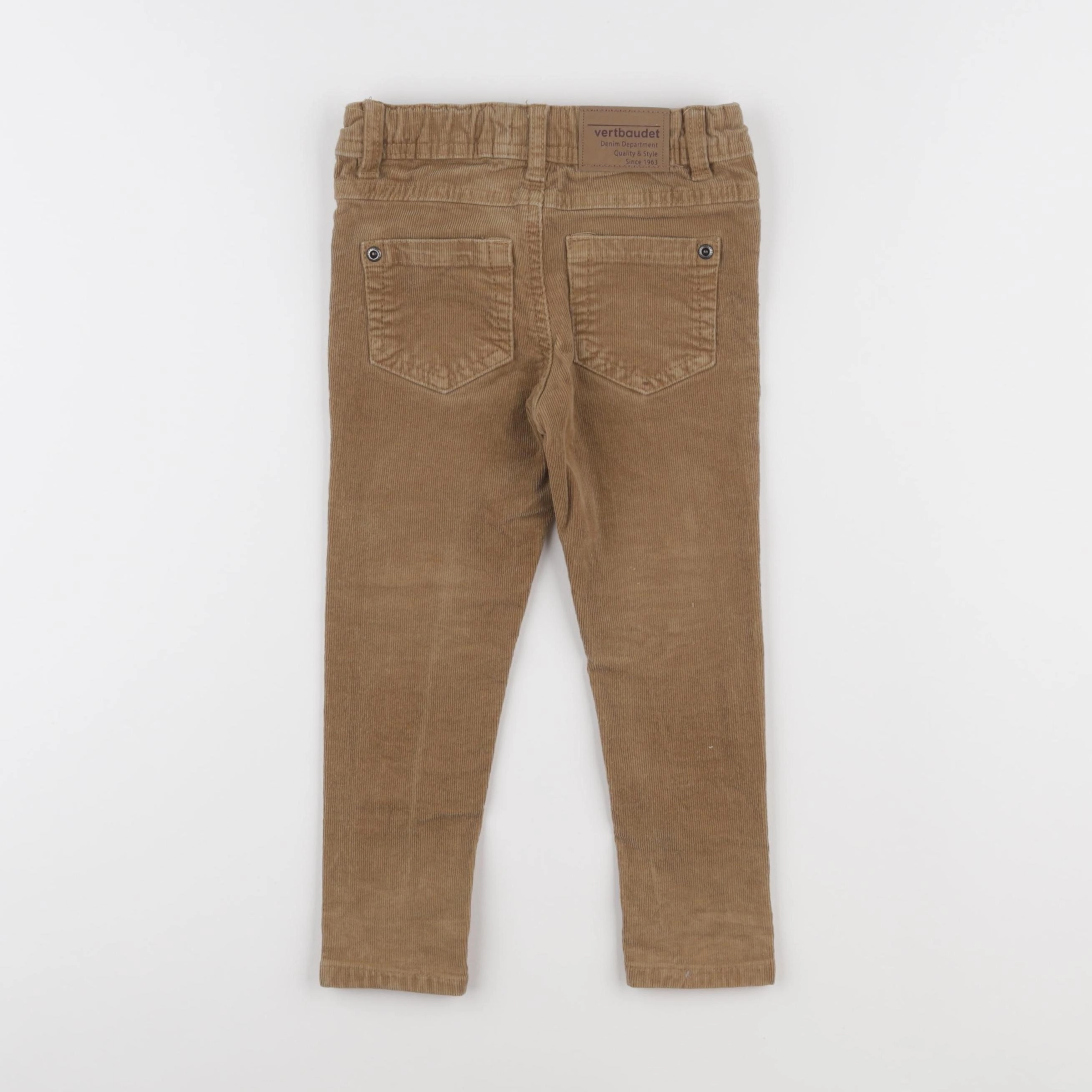 Vertbaudet - pantalon marron - 3 ans