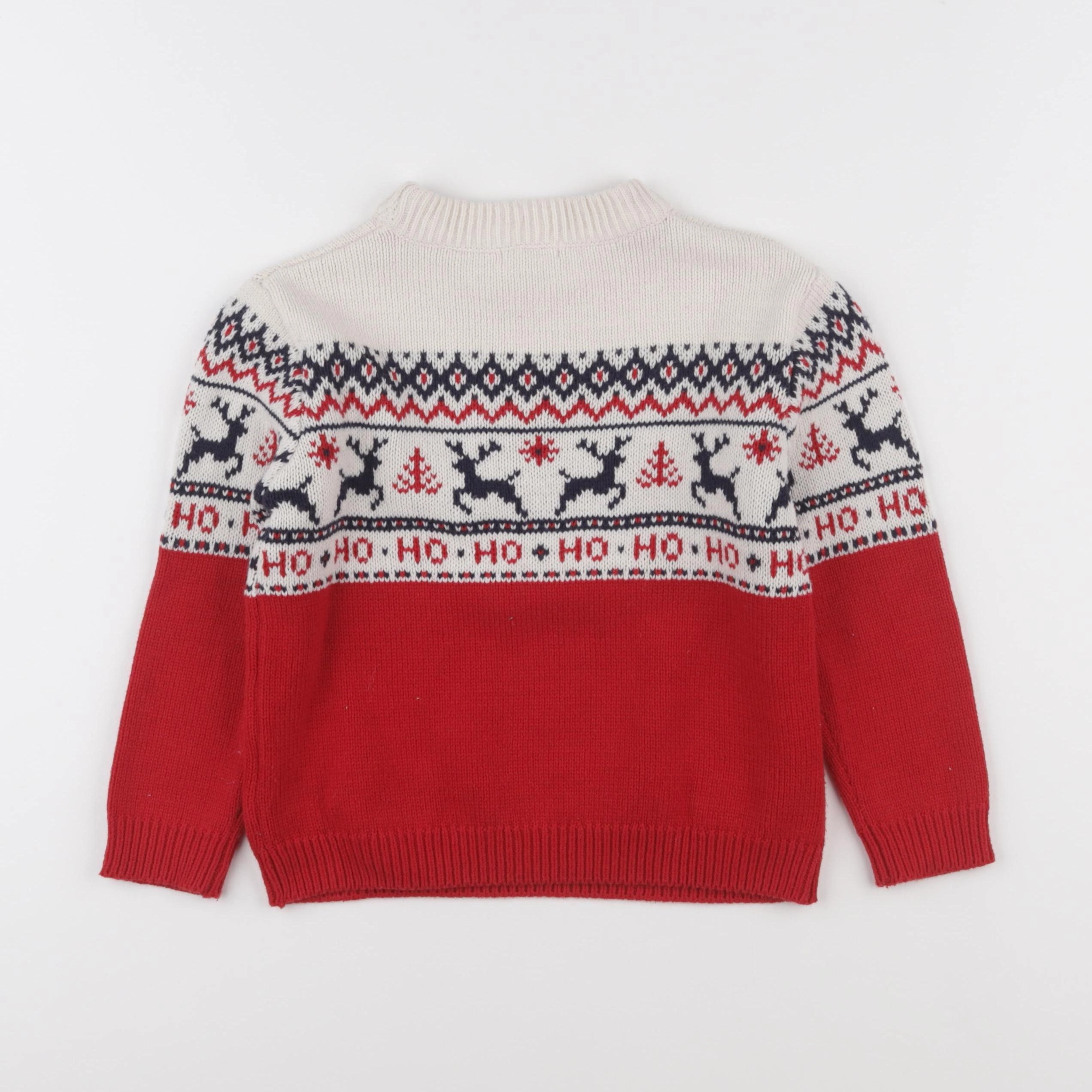Vertbaudet - pull rouge - 5 ans