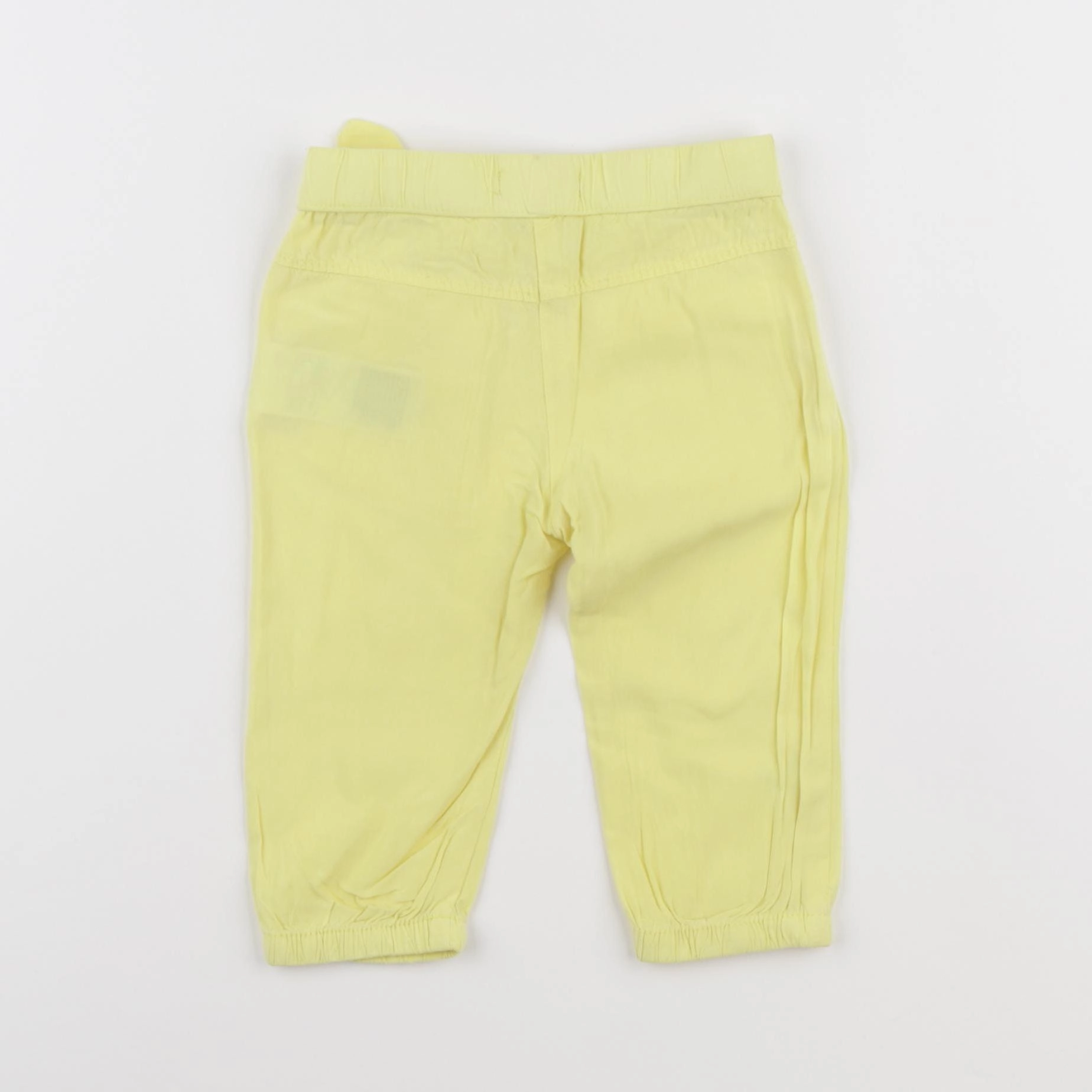 Vertbaudet - pantalon jaune - 9 mois