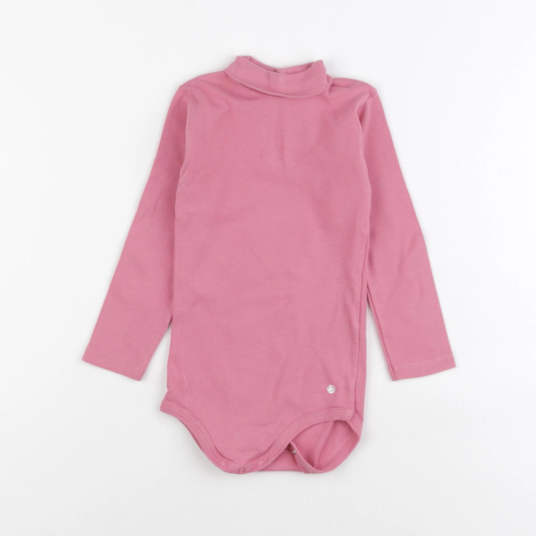 Petit Bateau - body à col rose - 24 mois