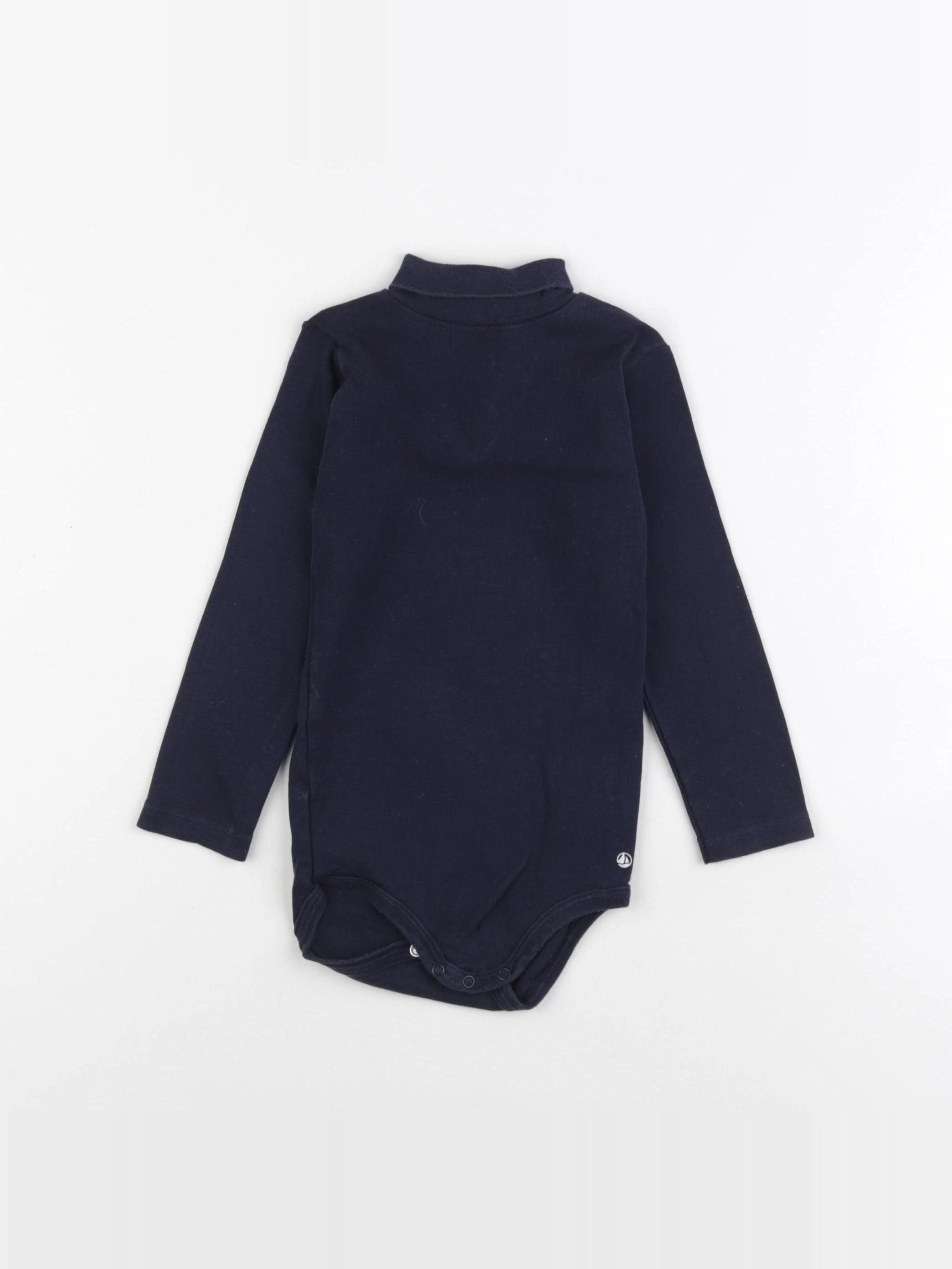 Petit Bateau - body à col bleu - 24 mois