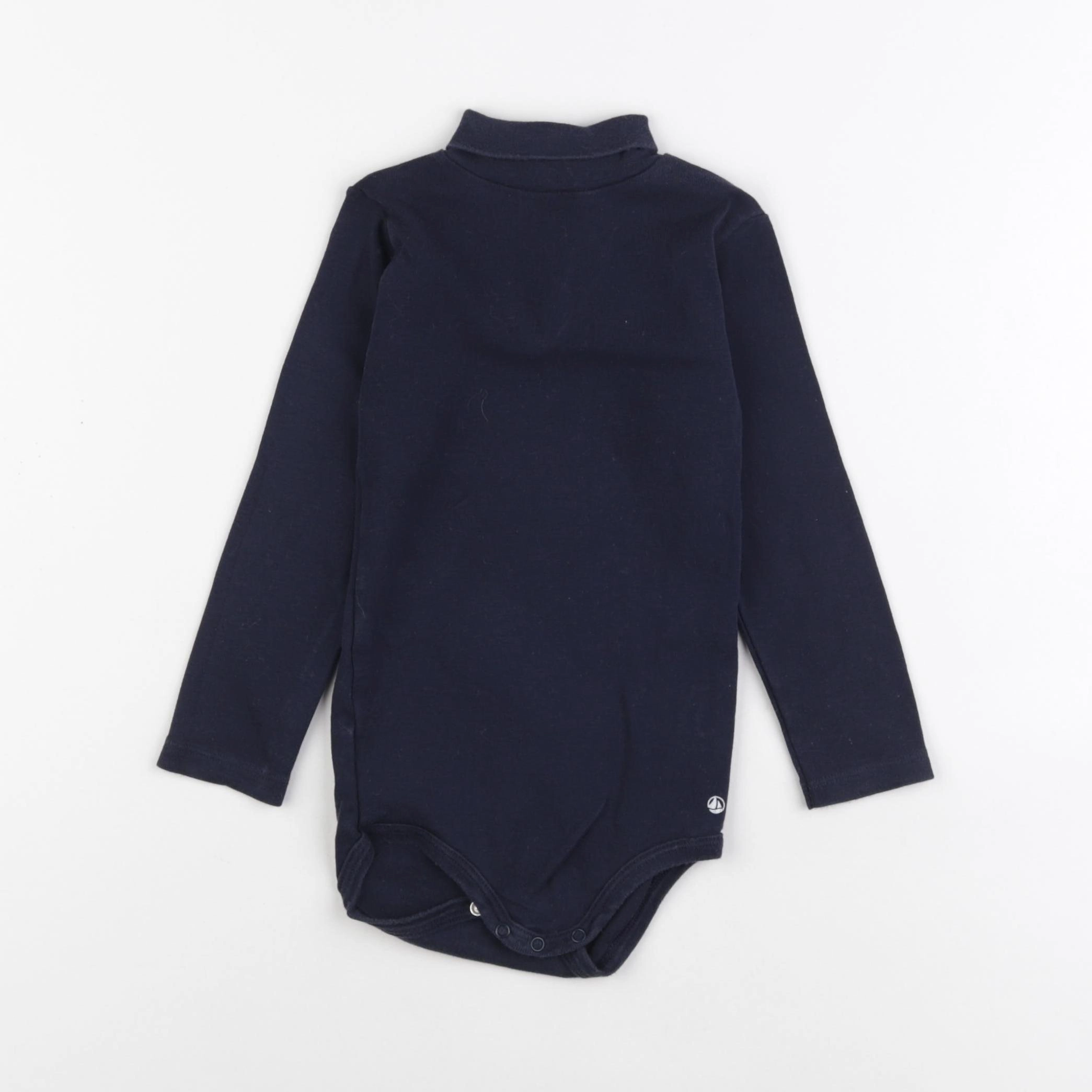 Petit Bateau - body à col bleu - 24 mois