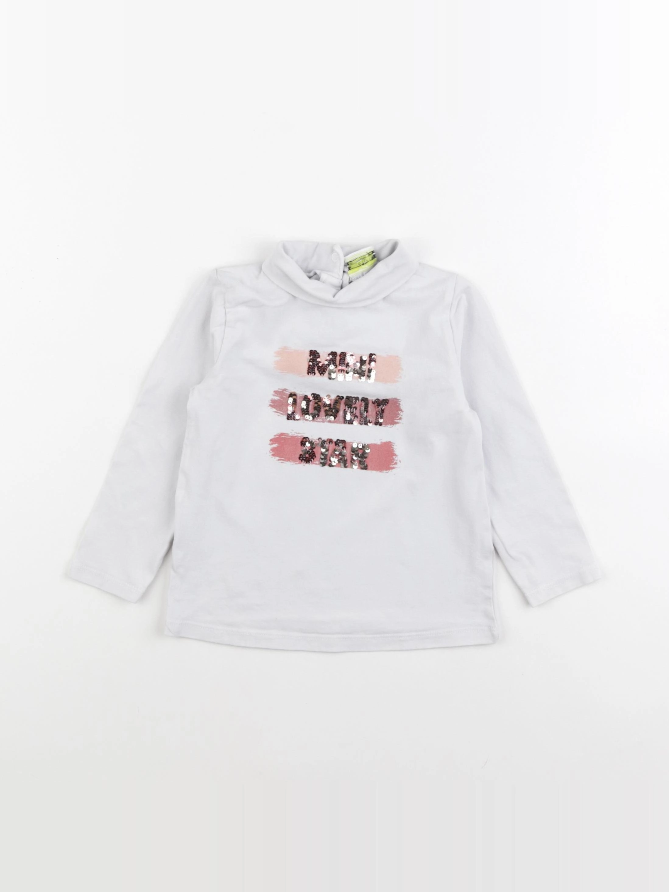 Tape à l'oeil - sous-pull coton blanc - 24 mois
