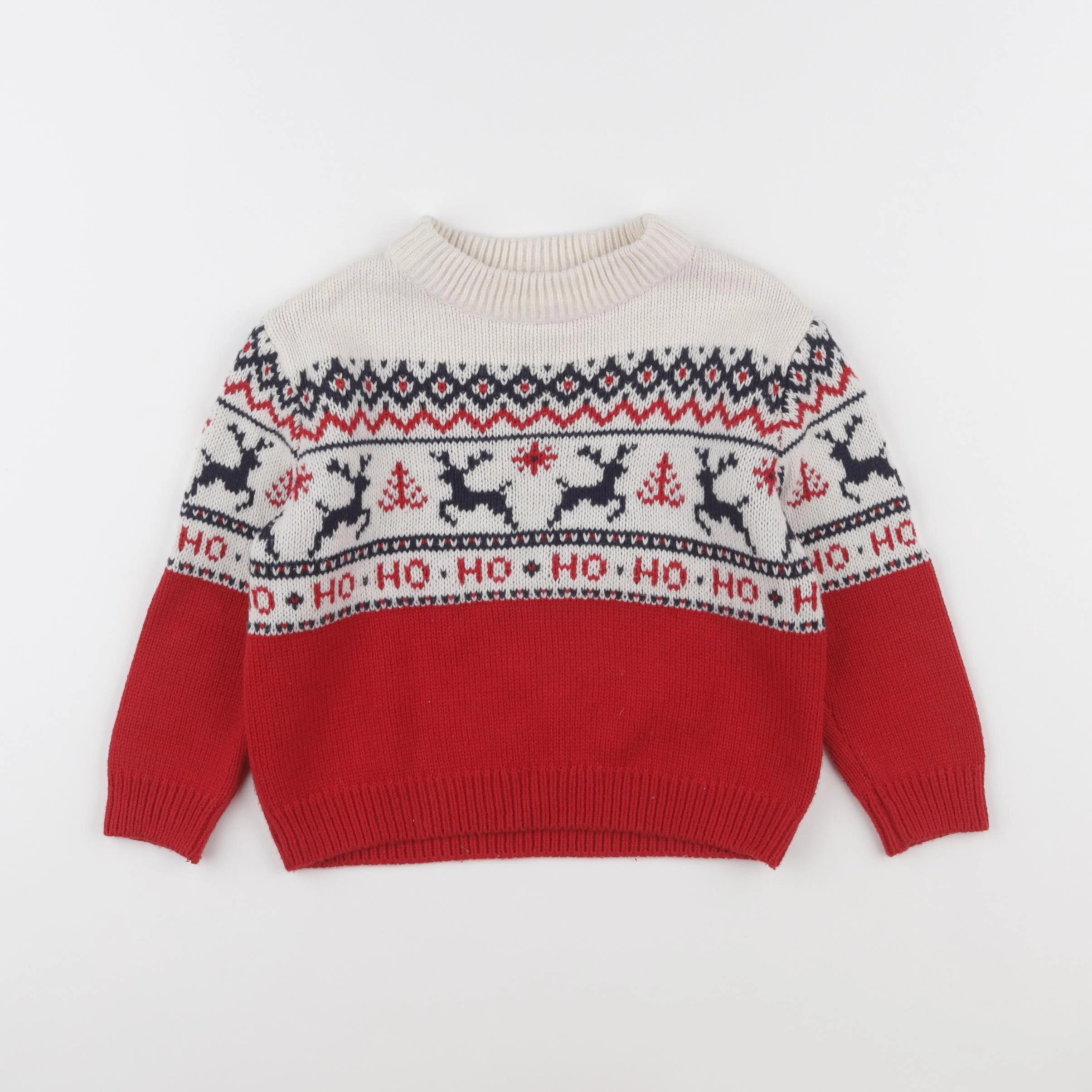 Vertbaudet - pull rouge - 3 ans