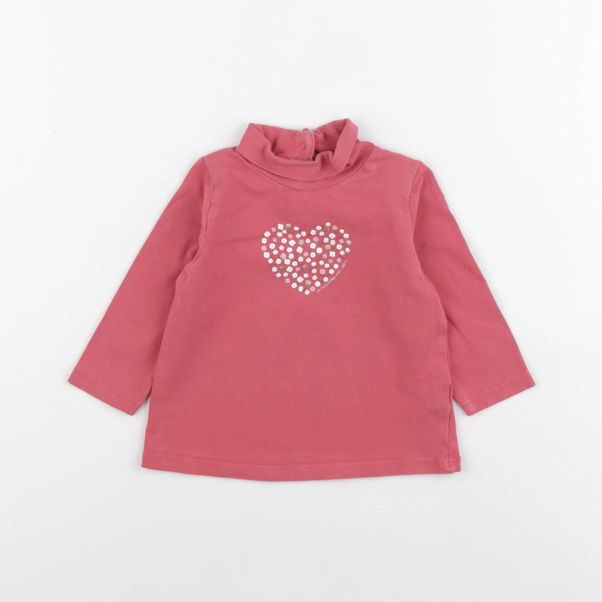 Tape à l'oeil - sous-pull rose - 9 mois