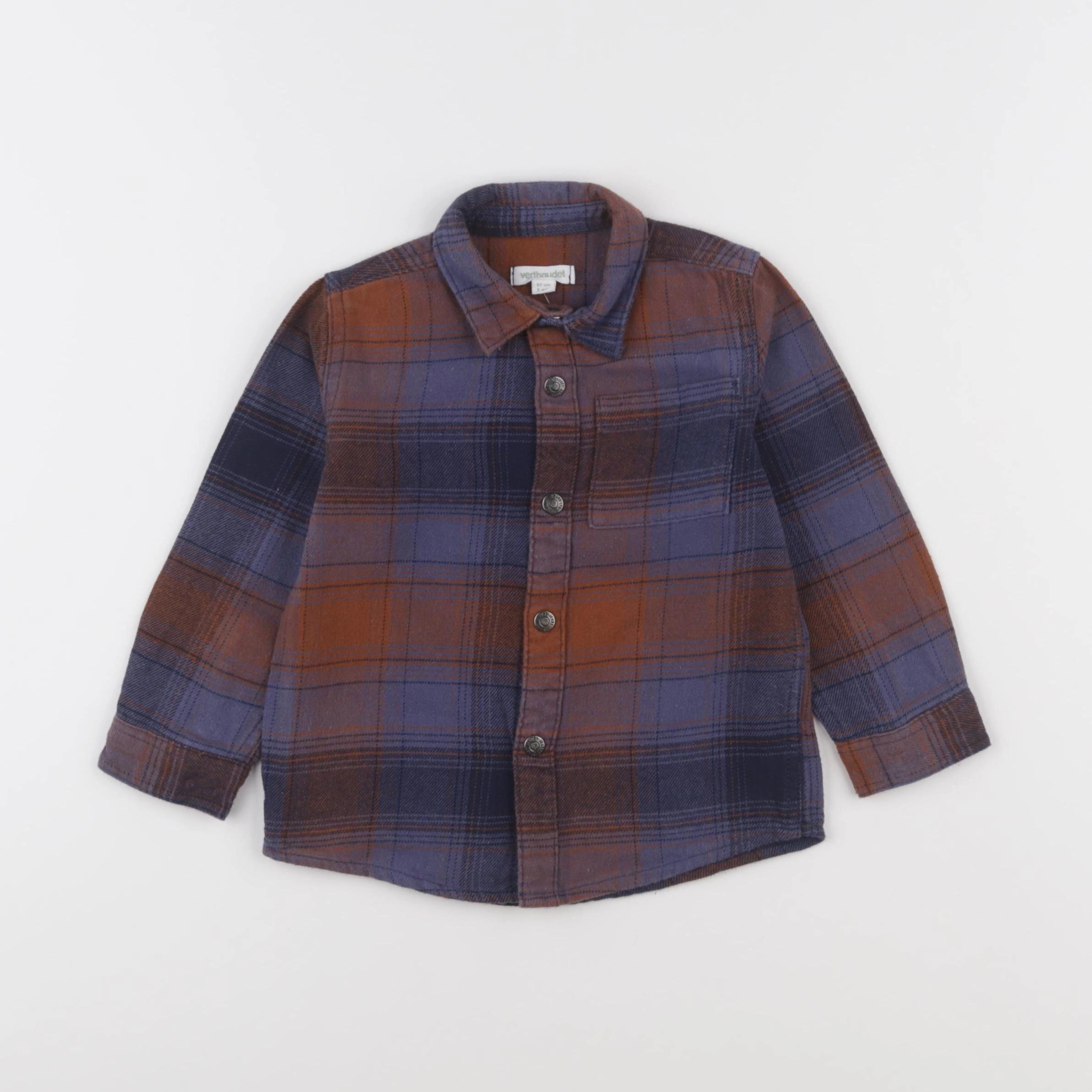 Vertbaudet - chemise bleu - 3 ans