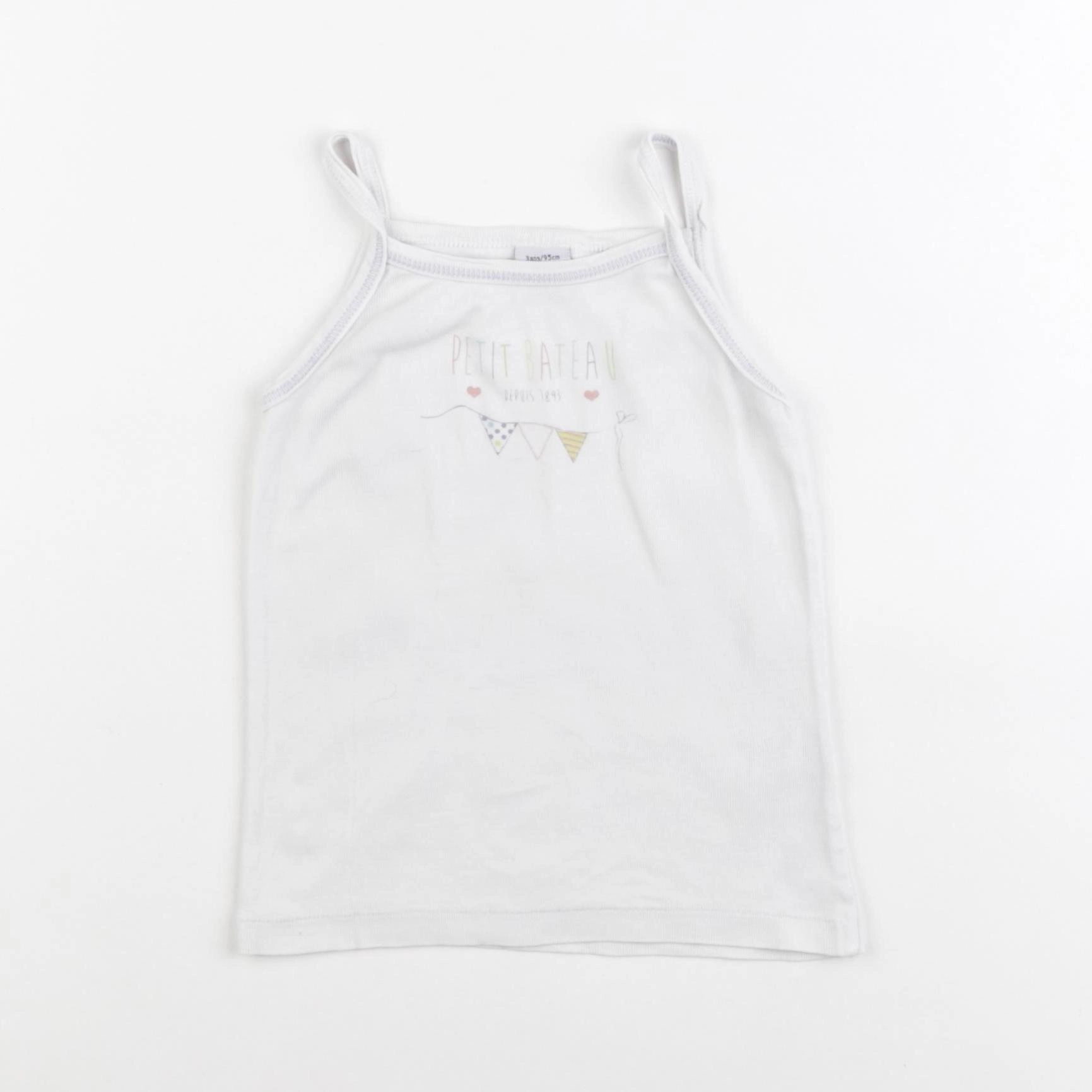 Petit Bateau - maillot de corps blanc - 3 ans