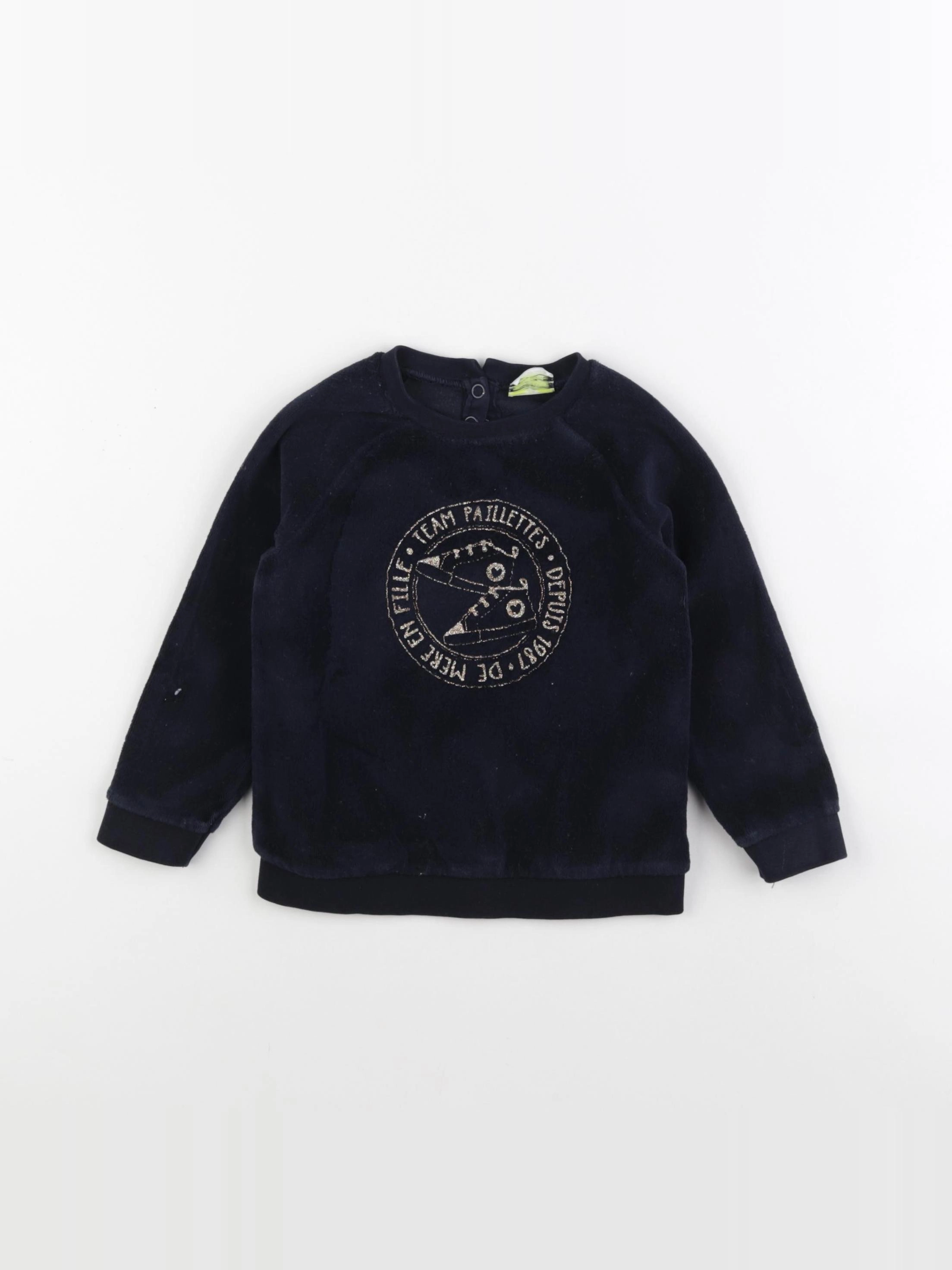 Tape à l'oeil - sweat bleu - 24 mois