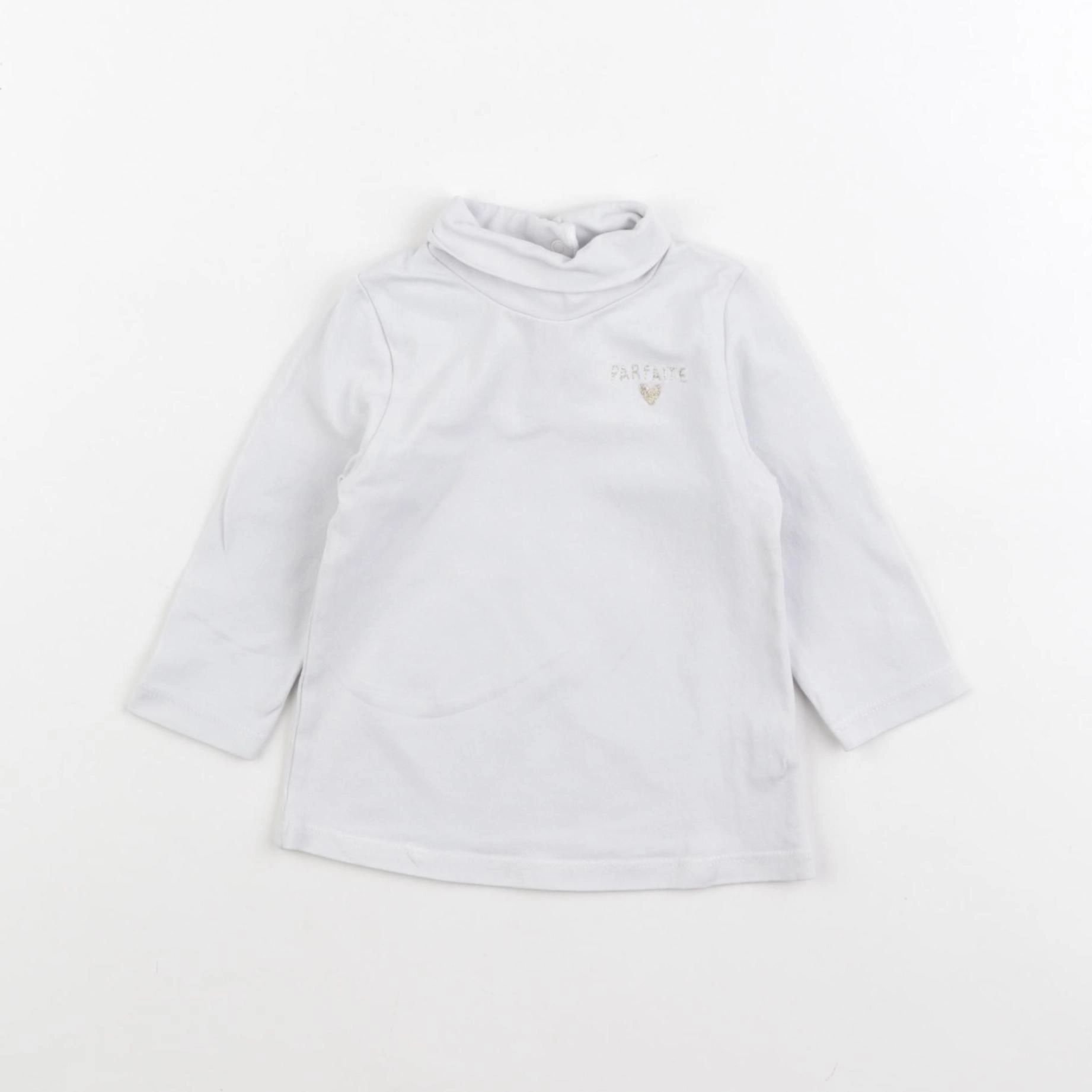 Tape à l'oeil - sous-pull blanc - 9 mois