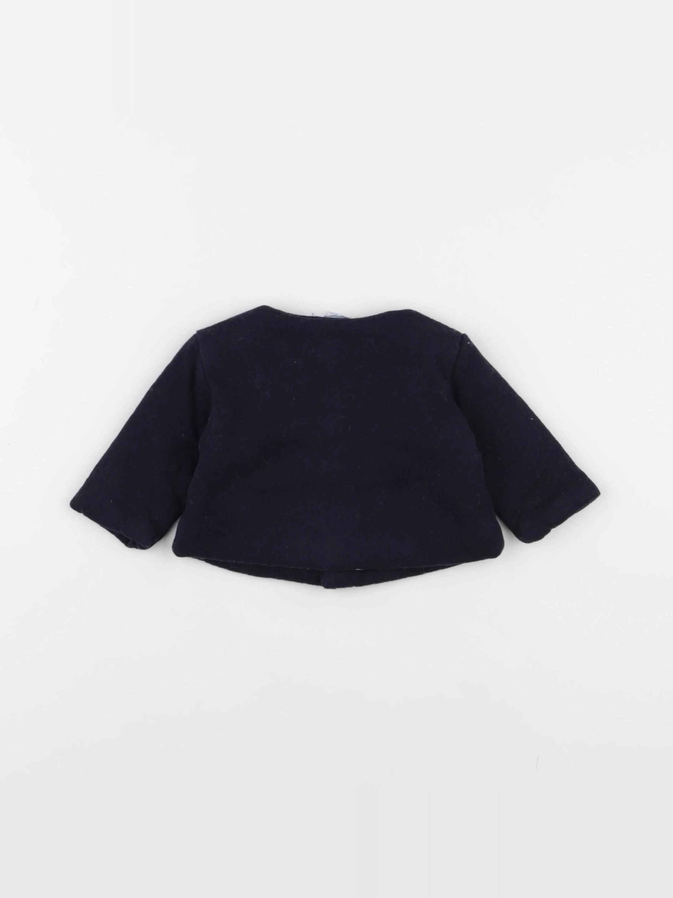 Jacadi - veste doublé bleu - 3 mois