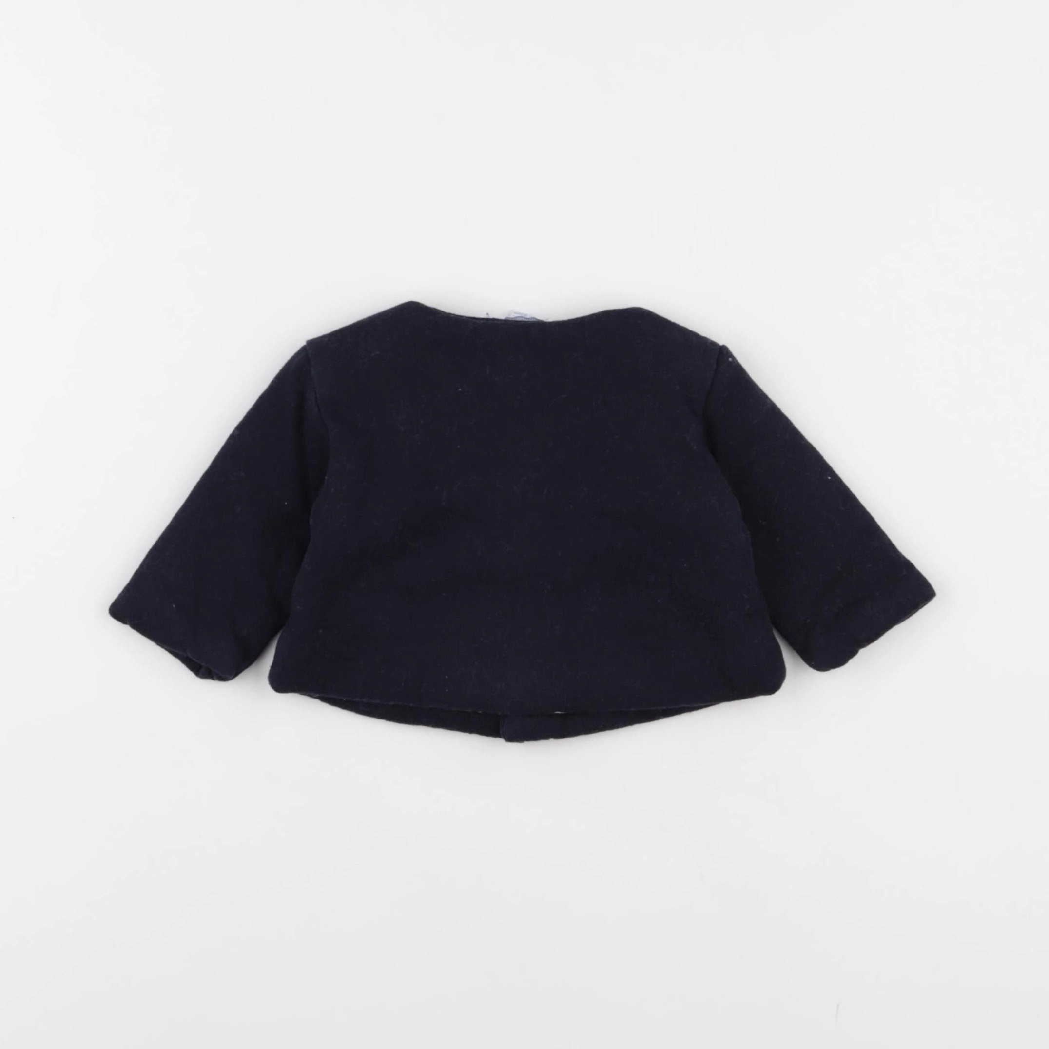 Jacadi - veste doublé bleu - 3 mois