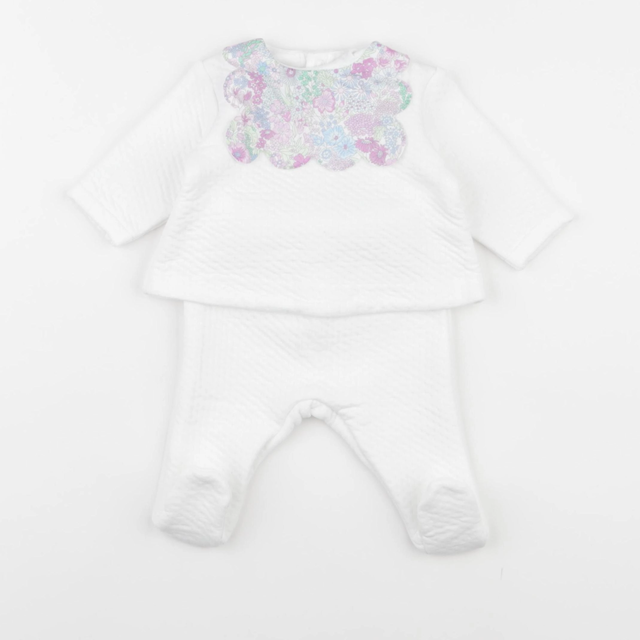 Jacadi - pyjama coton blanc - 3 mois