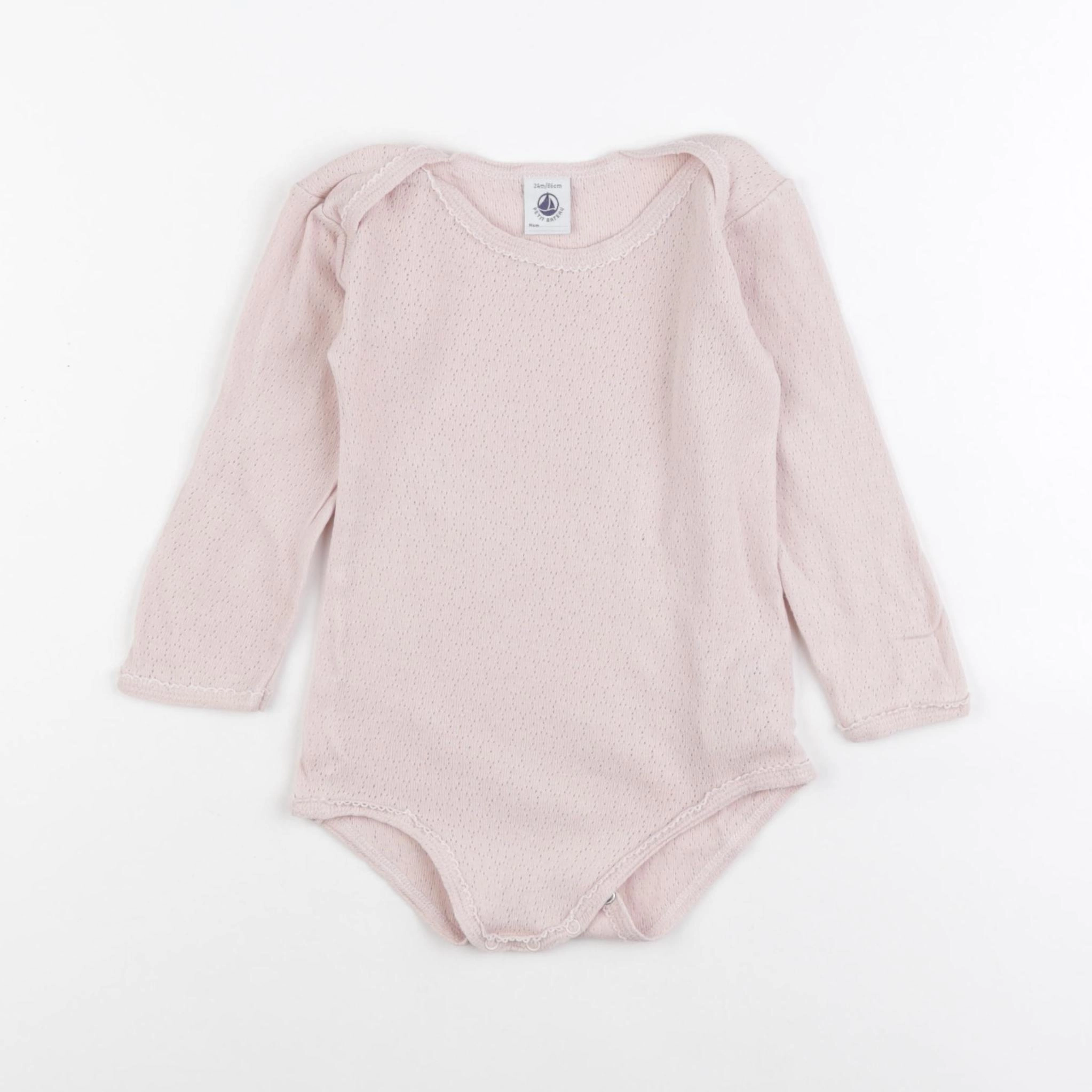 Petit Bateau - body rose - 24 mois
