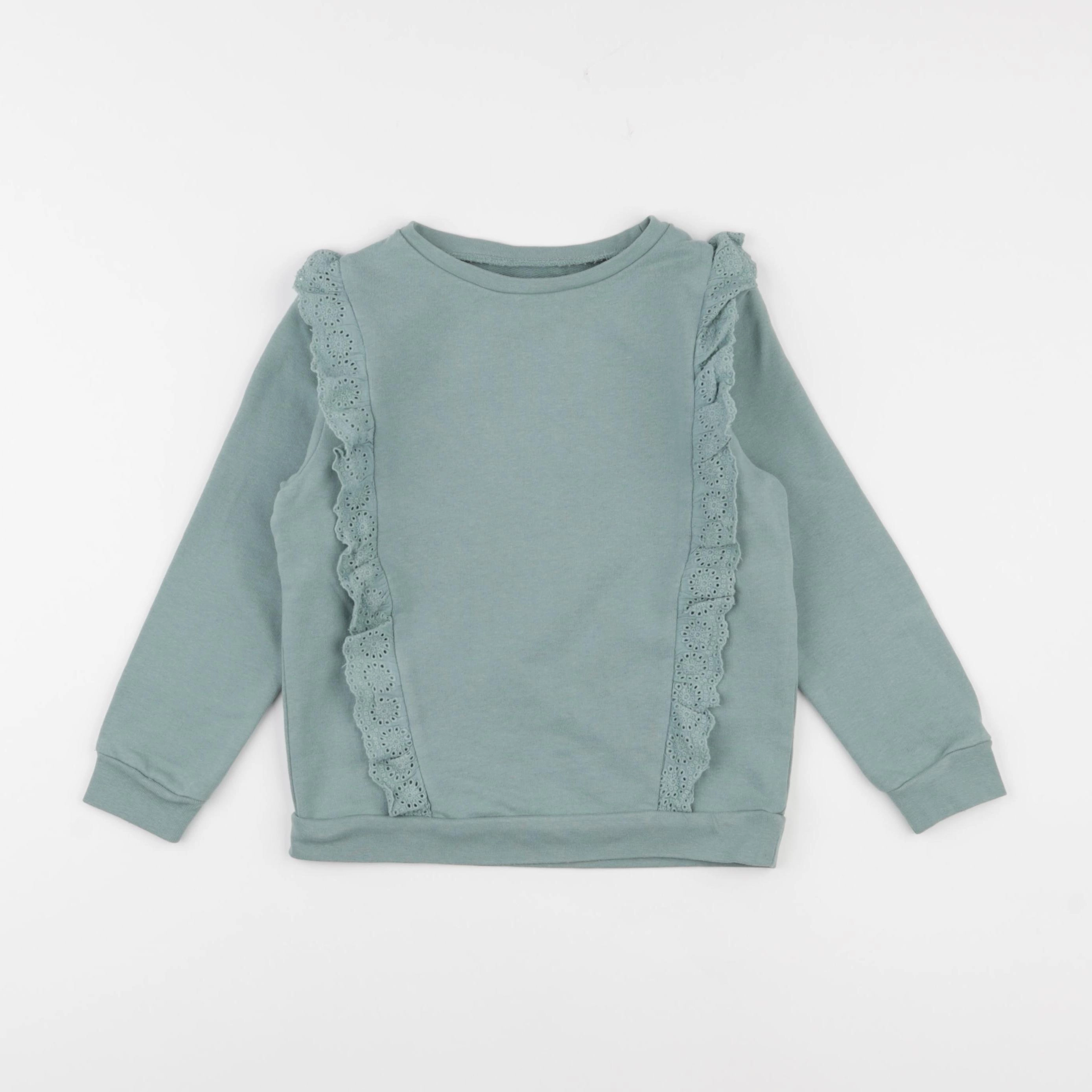 Vertbaudet - sweat vert - 6 ans