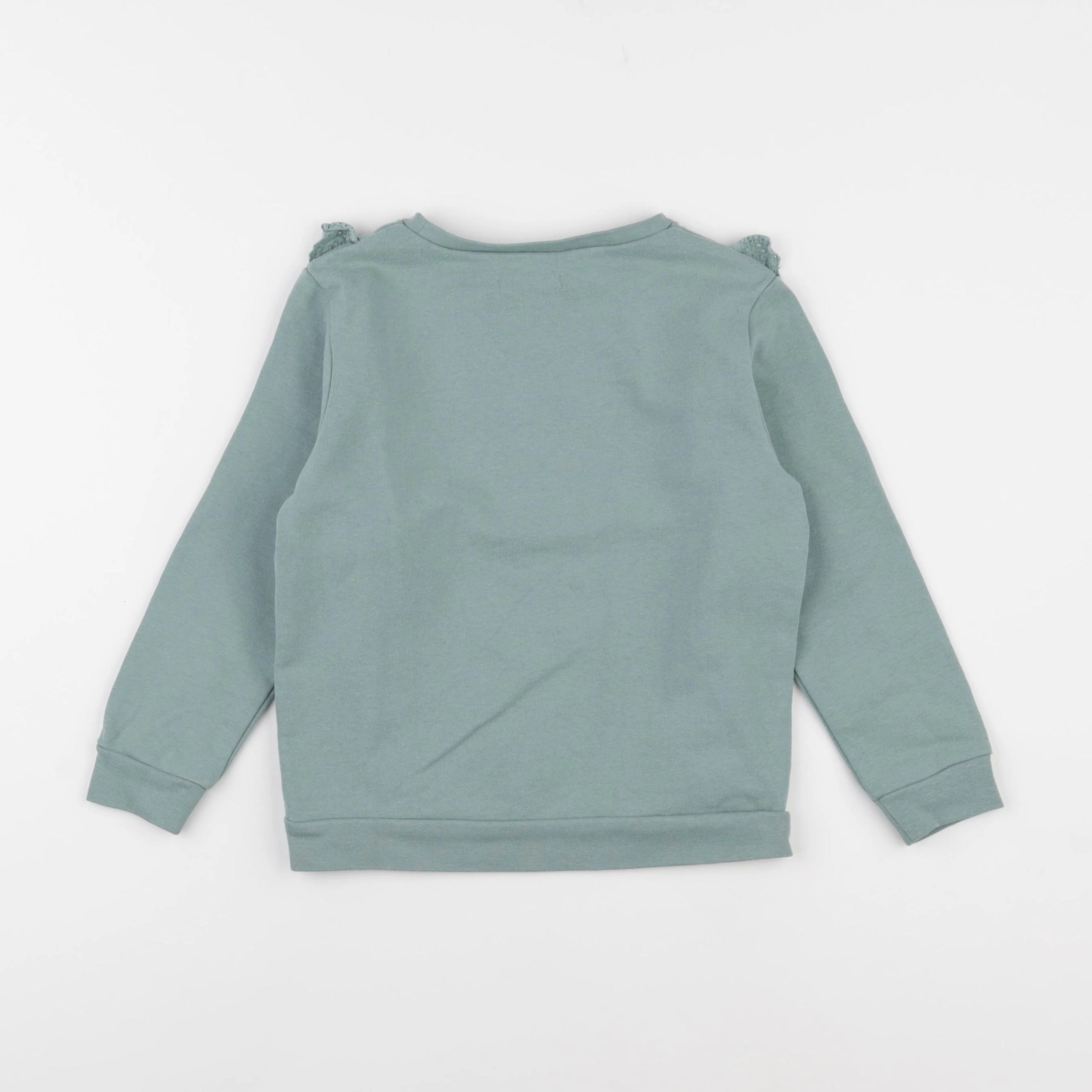 Vertbaudet - sweat vert - 6 ans