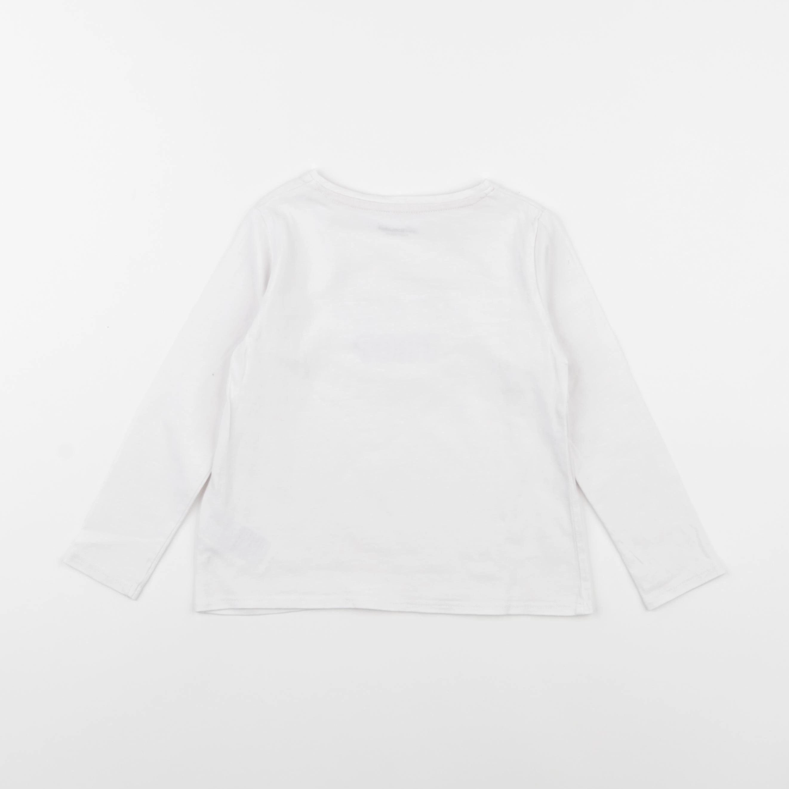 Vertbaudet - tee-shirt blanc - 4 ans