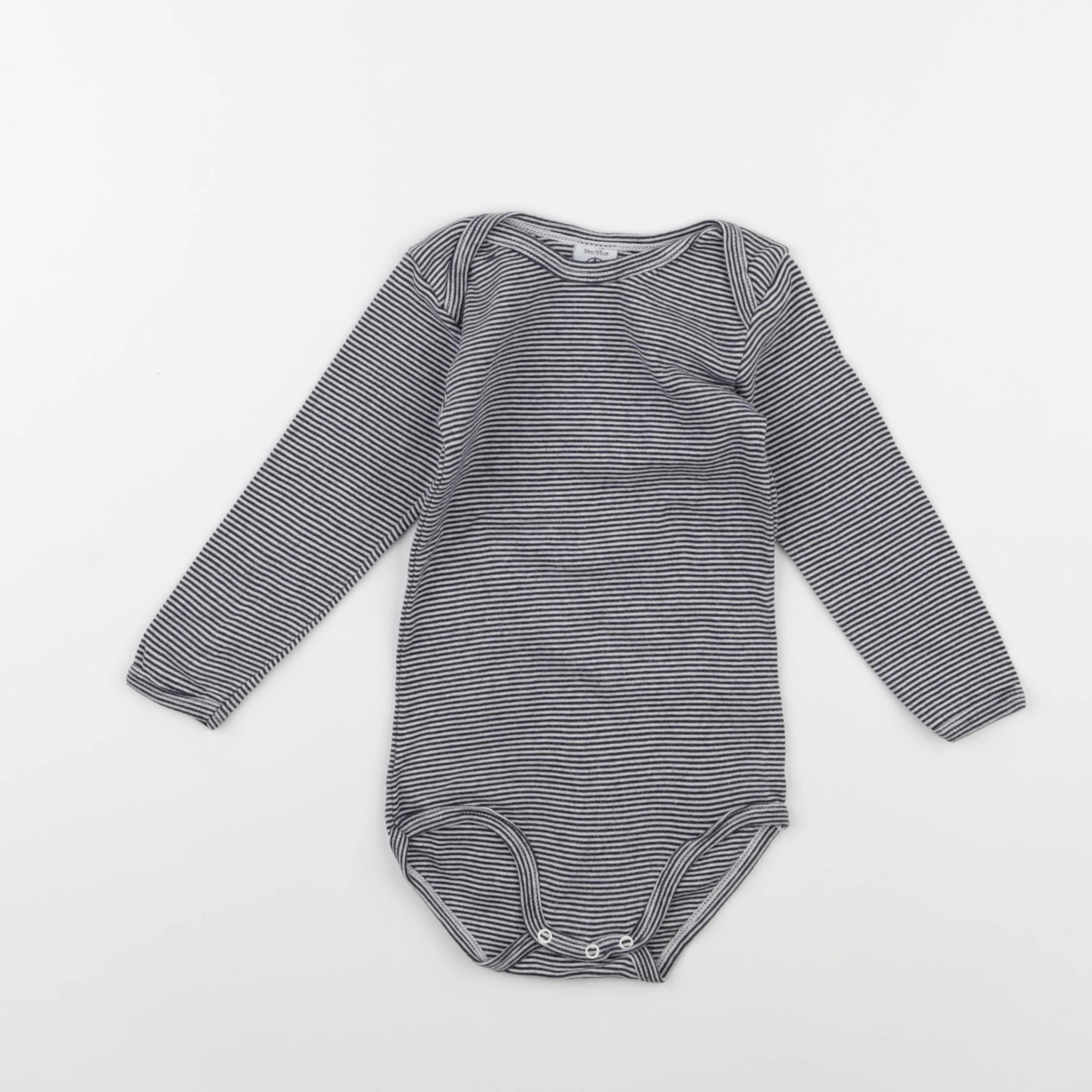 Petit Bateau - body bleu - 36 mois