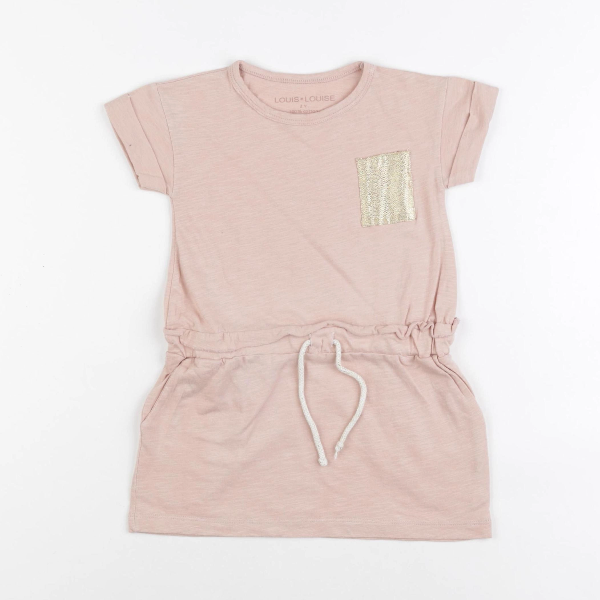 Louis Louise - robe rose - 2 ans