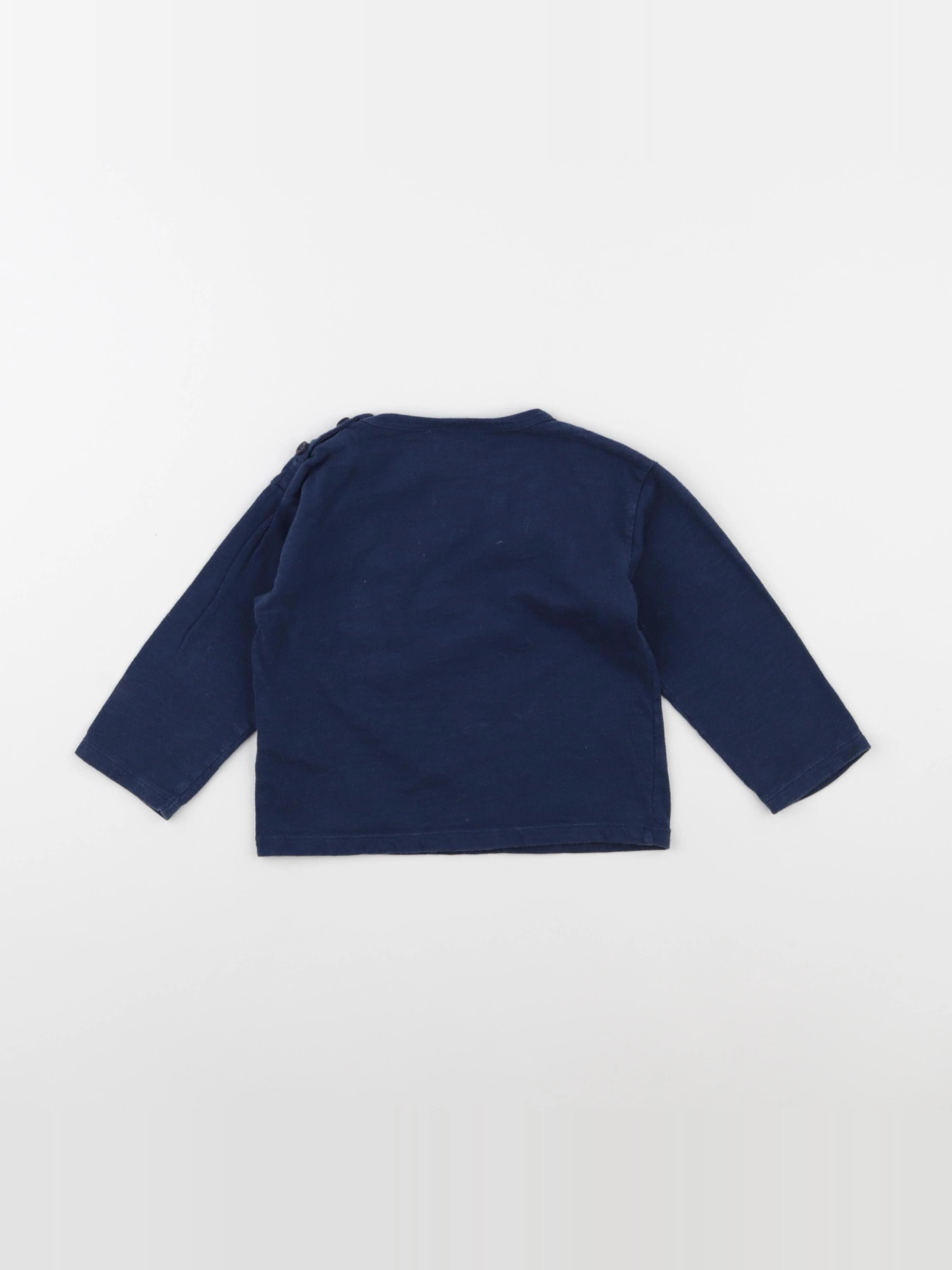 Petit Bateau - tee-shirt bleu - 24 mois