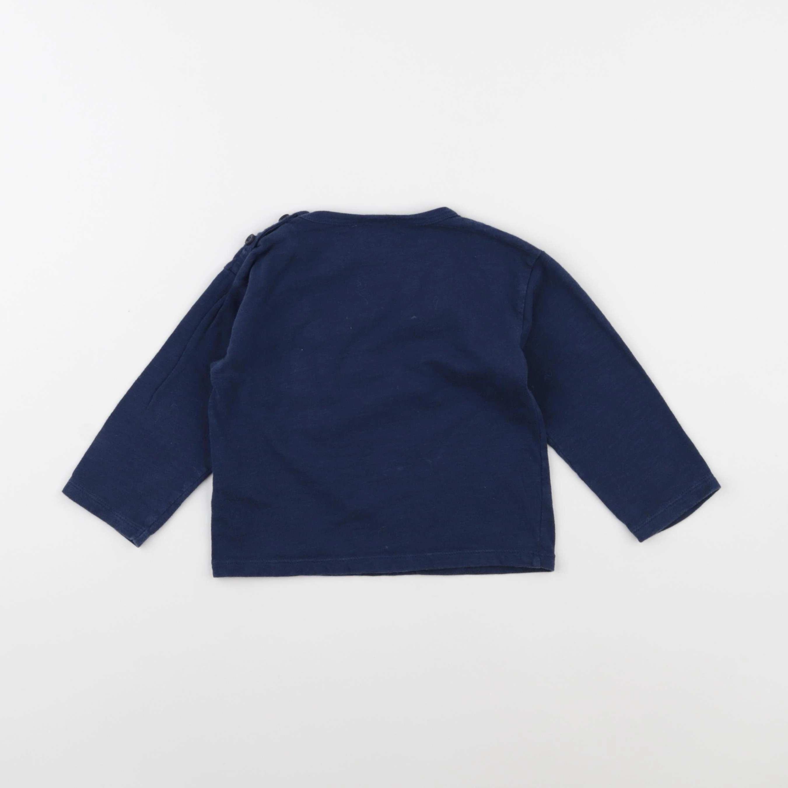 Petit Bateau - tee-shirt bleu - 24 mois