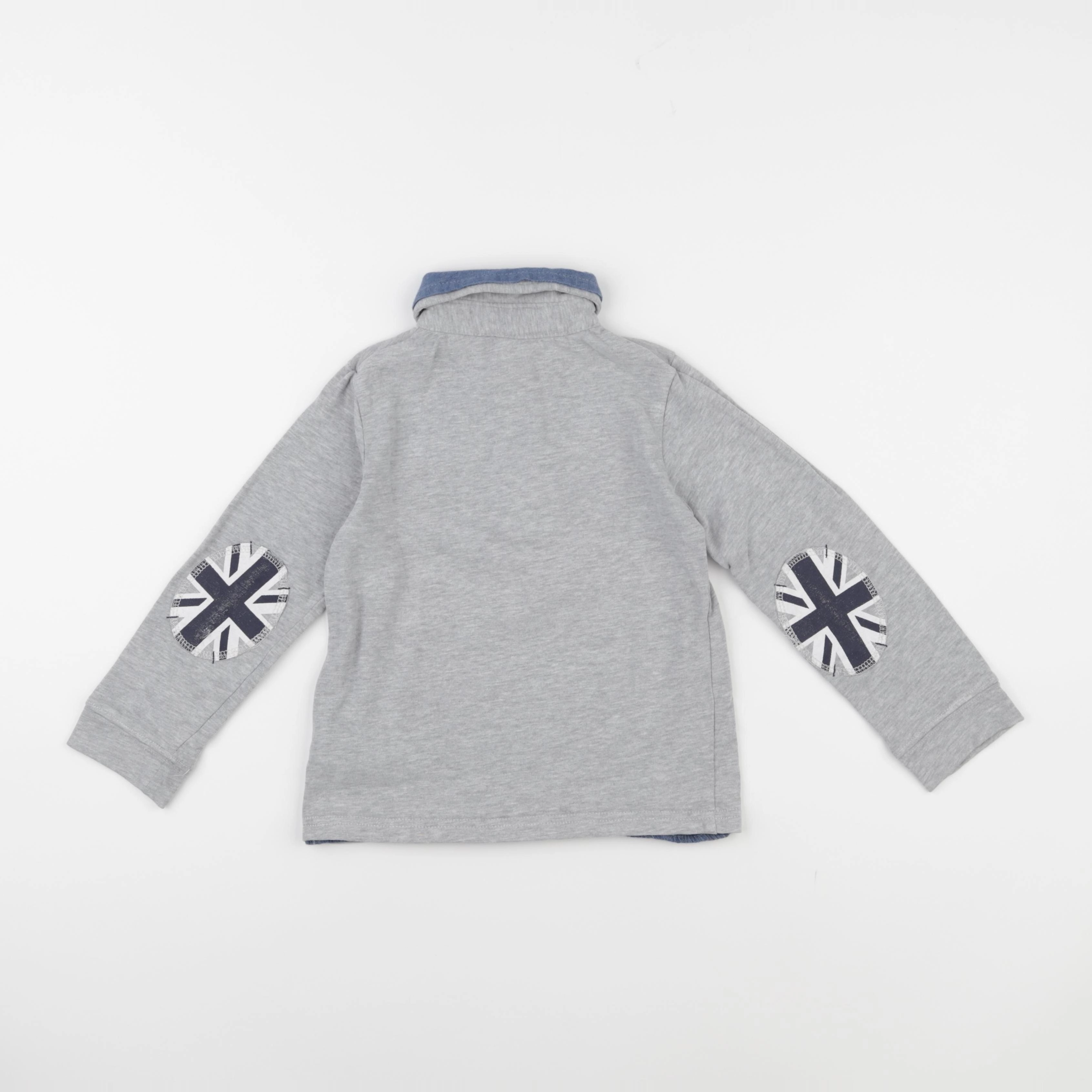 Vertbaudet - polo gris - 5 ans