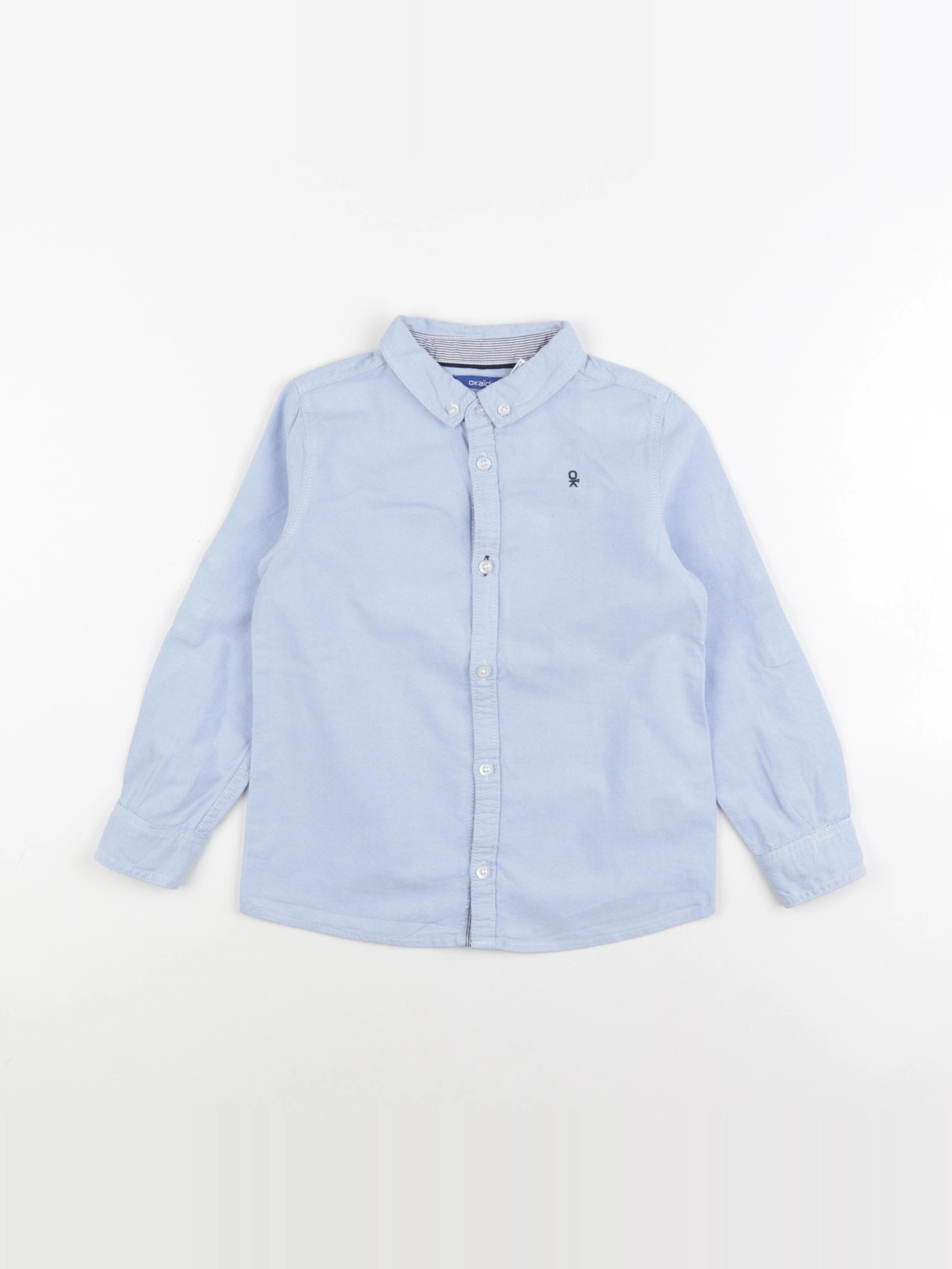 Okaidi - chemise bleu - 6 ans