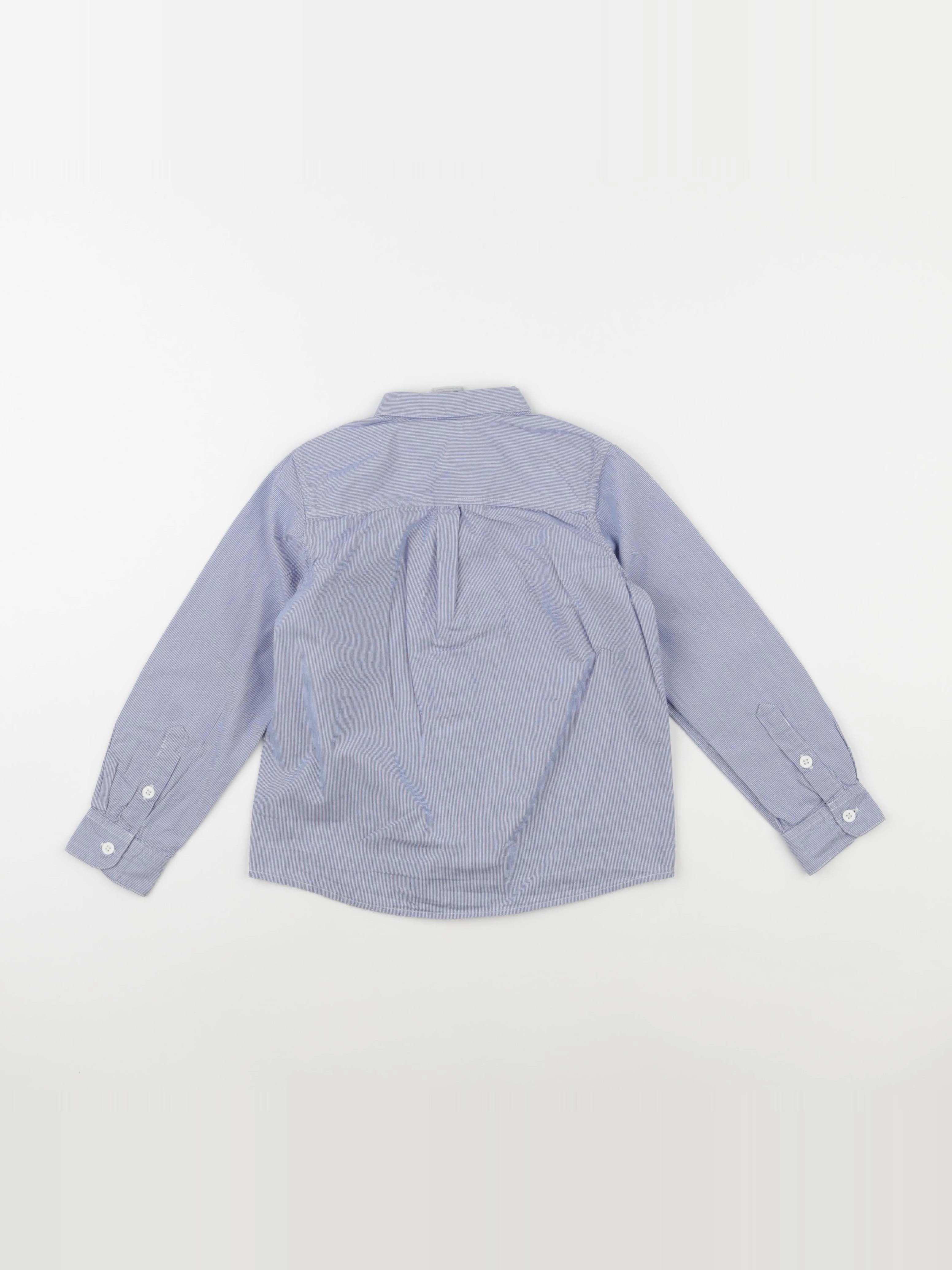 Petit Bateau - chemise bleu - 5 ans