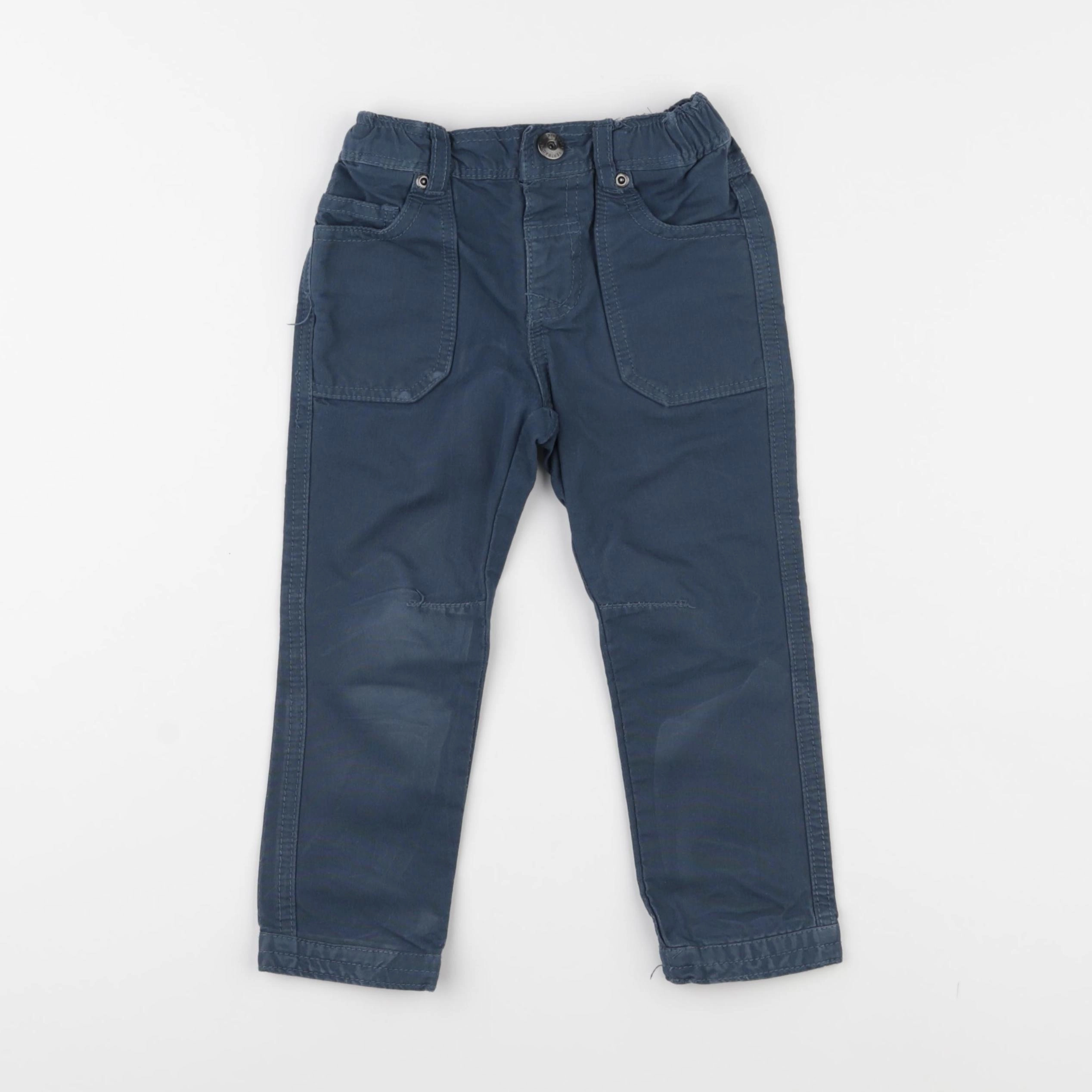 Vertbaudet - pantalon bleu - 3 ans