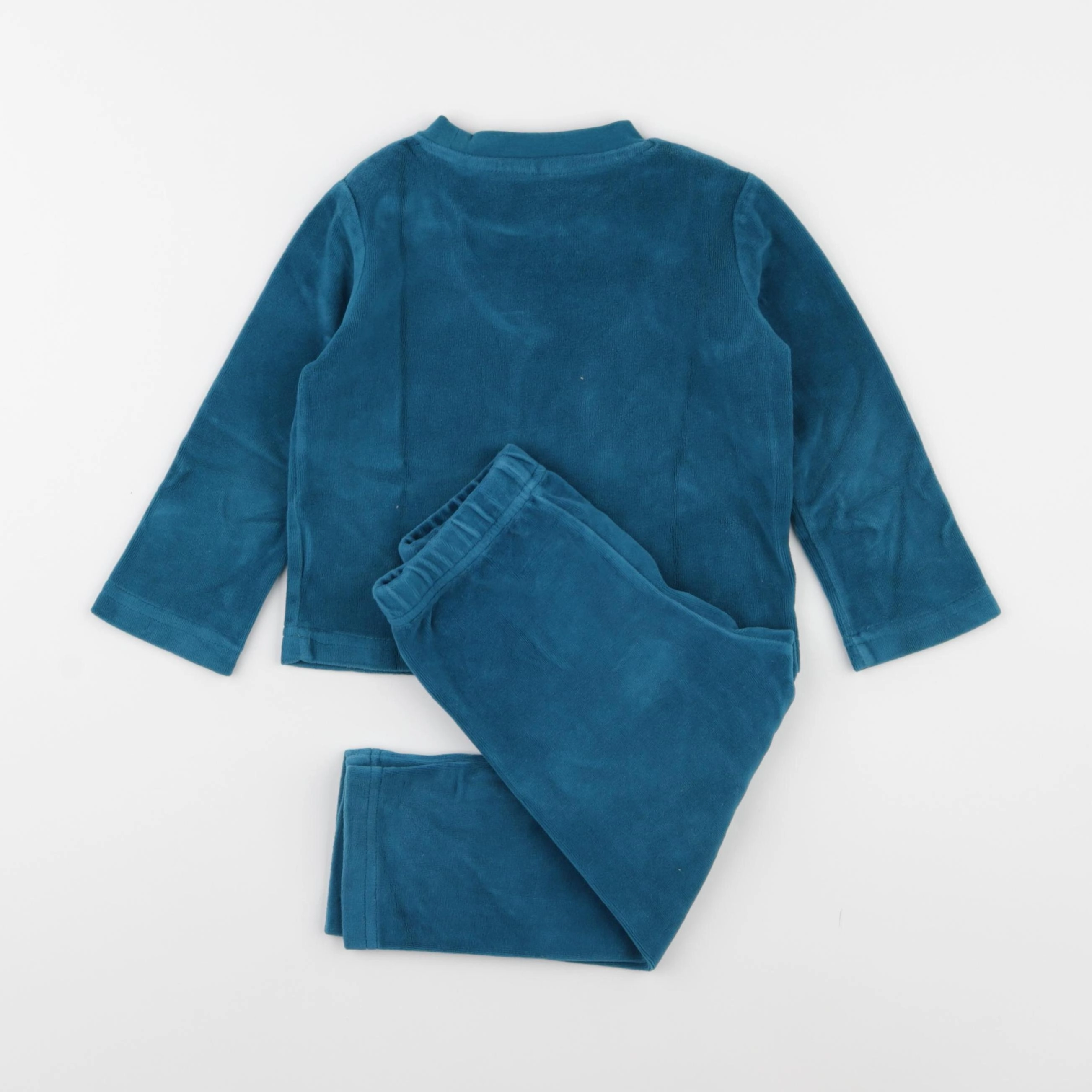 Vertbaudet - pyjama velours bleu - 2 ans