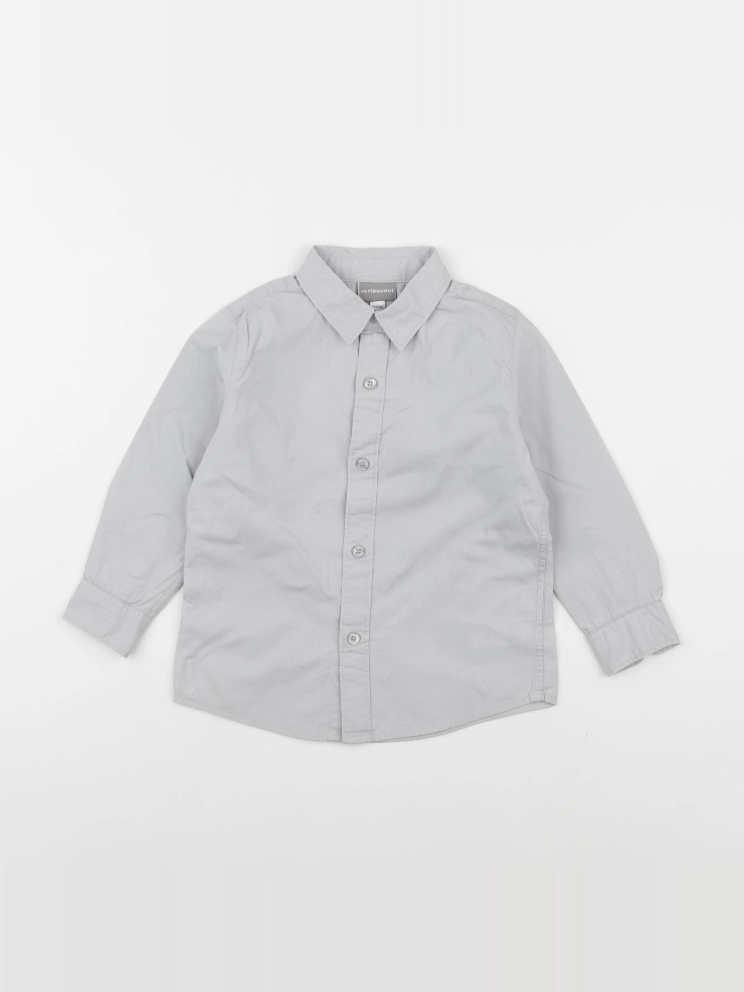 Vertbaudet - chemise gris - 3 ans
