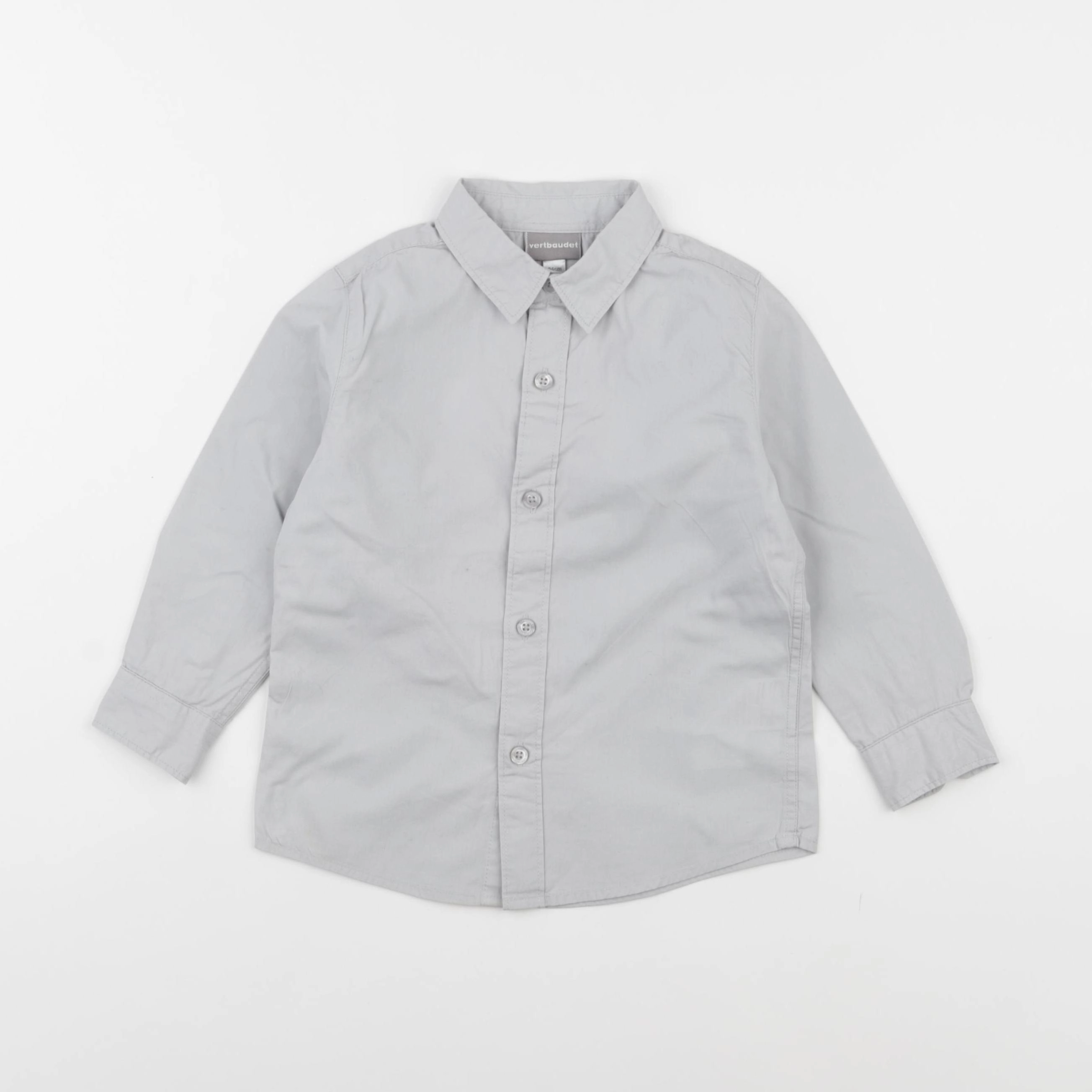 Vertbaudet - chemise gris - 3 ans