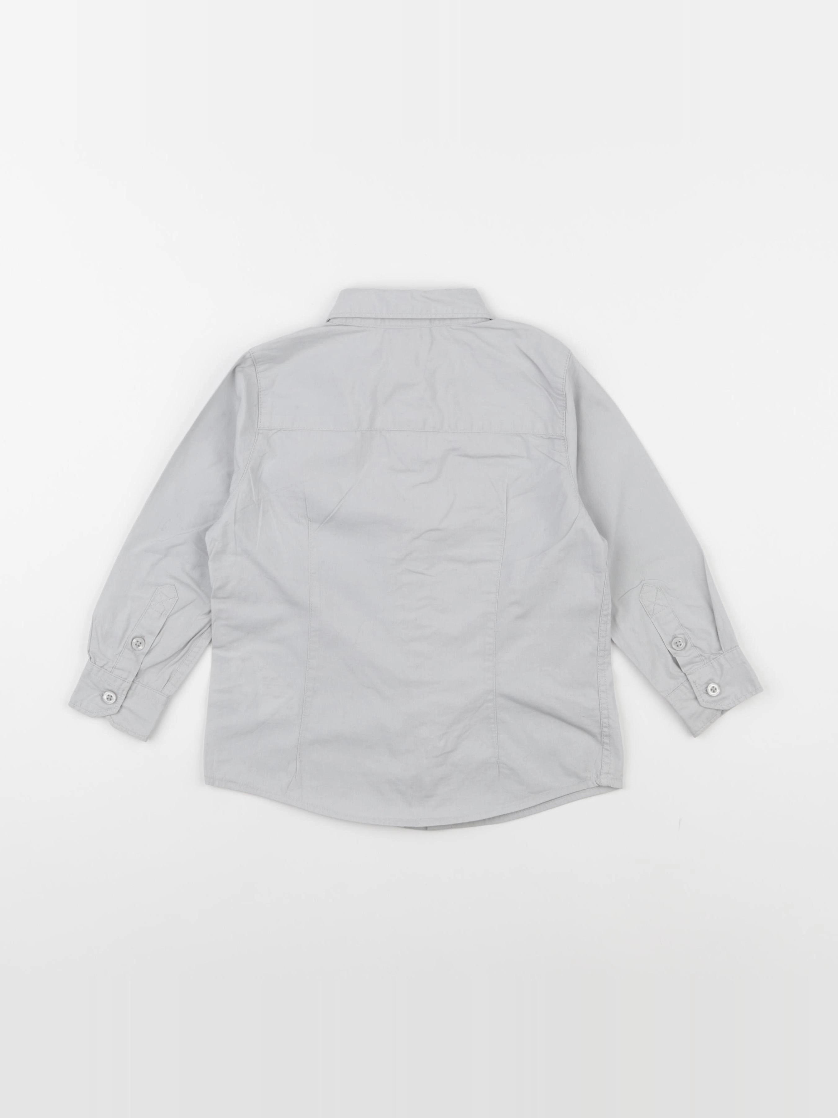 Vertbaudet - chemise gris - 3 ans