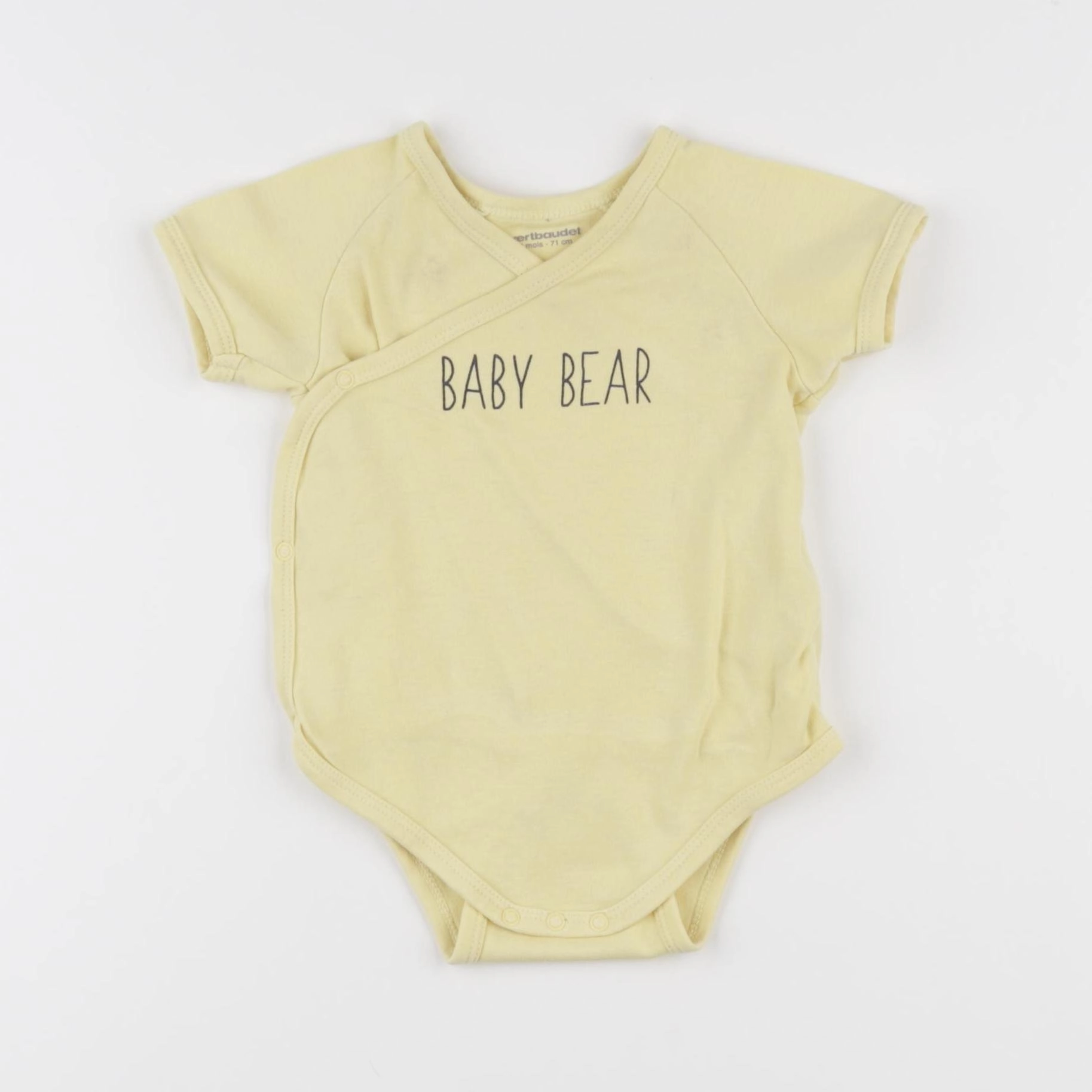 Vertbaudet - body jaune - 9 mois