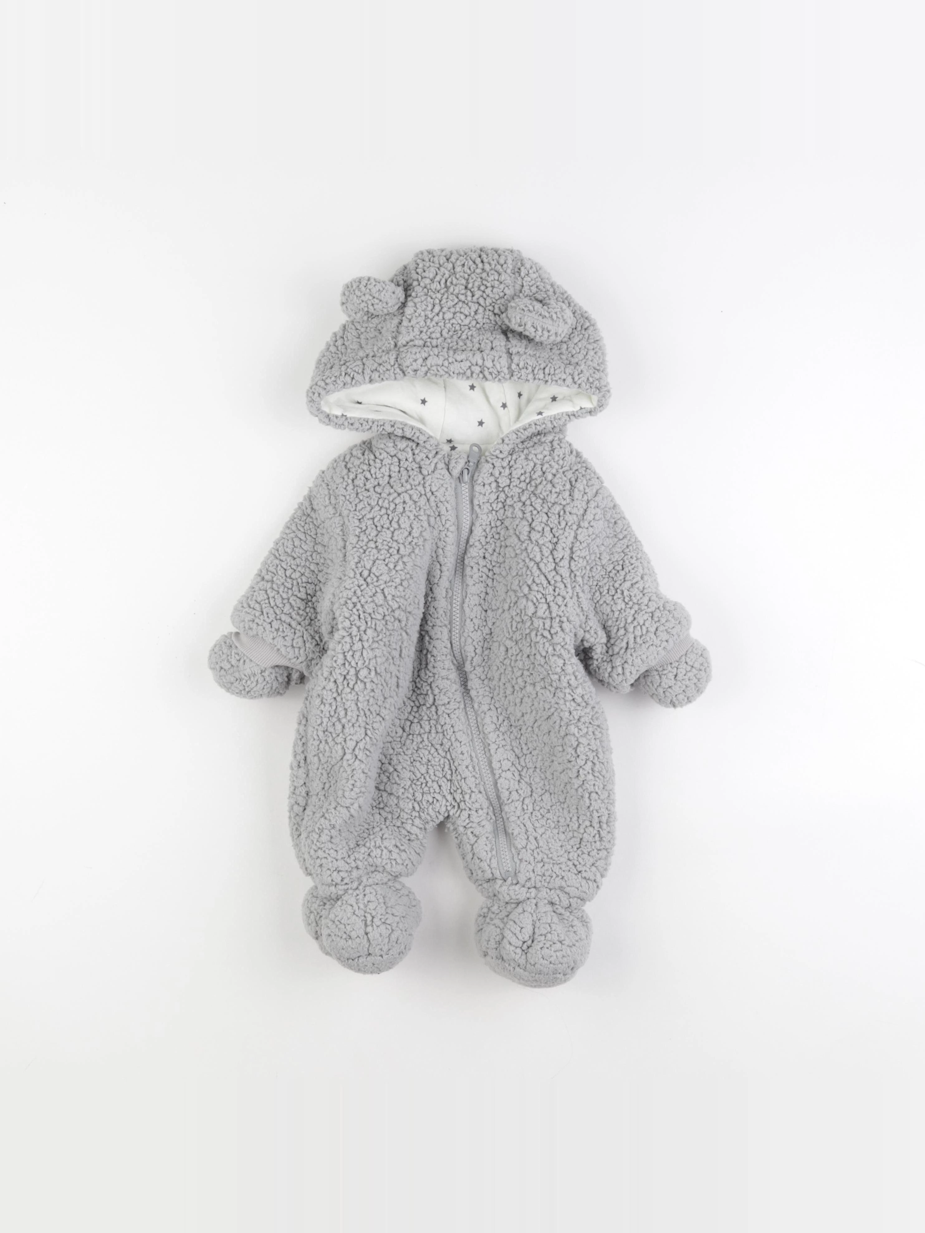 La Redoute - combi-pilote gris - 3 mois