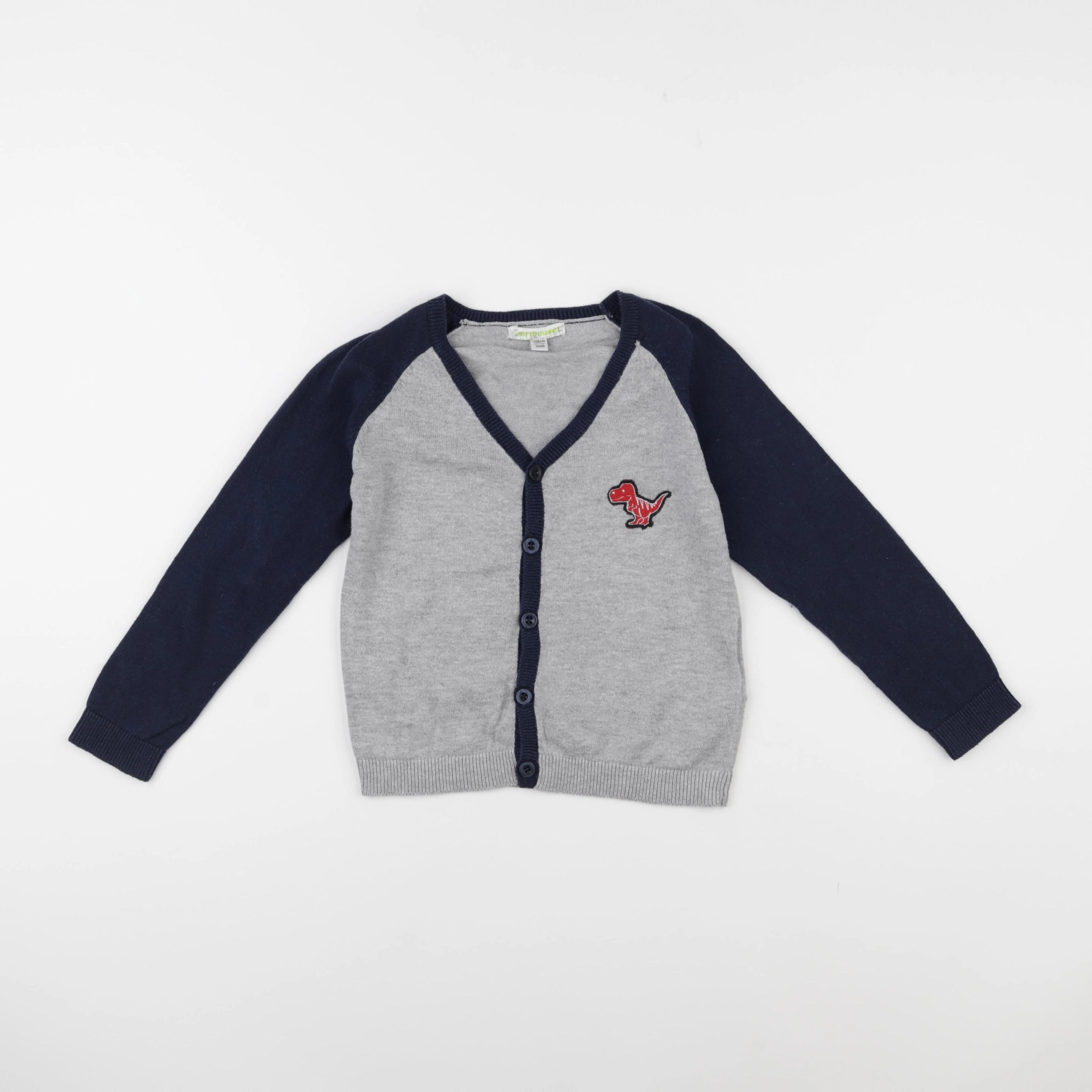 Vertbaudet - gilet gris - 5 ans