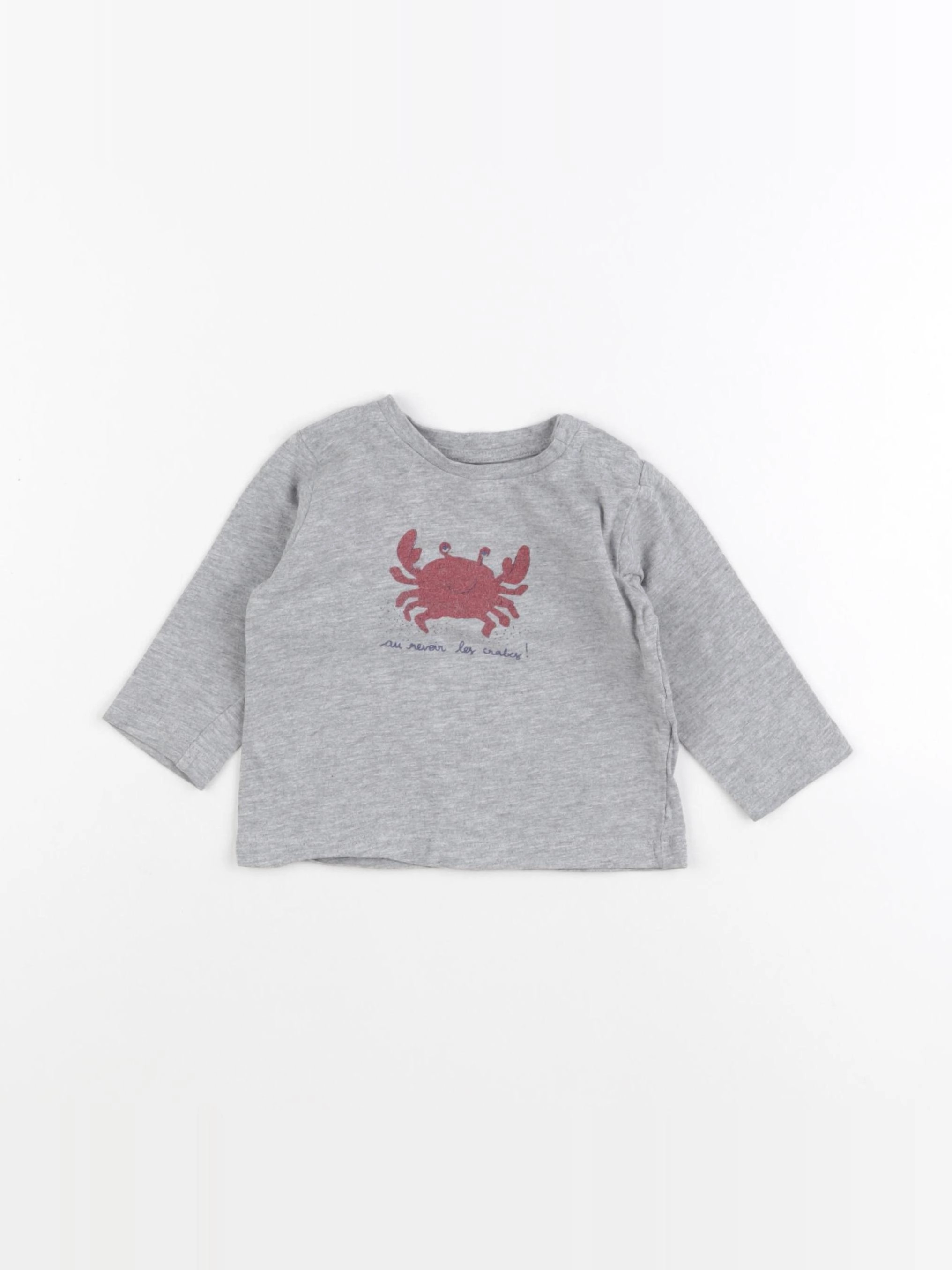 Boutchou - tee-shirt gris - 9 mois