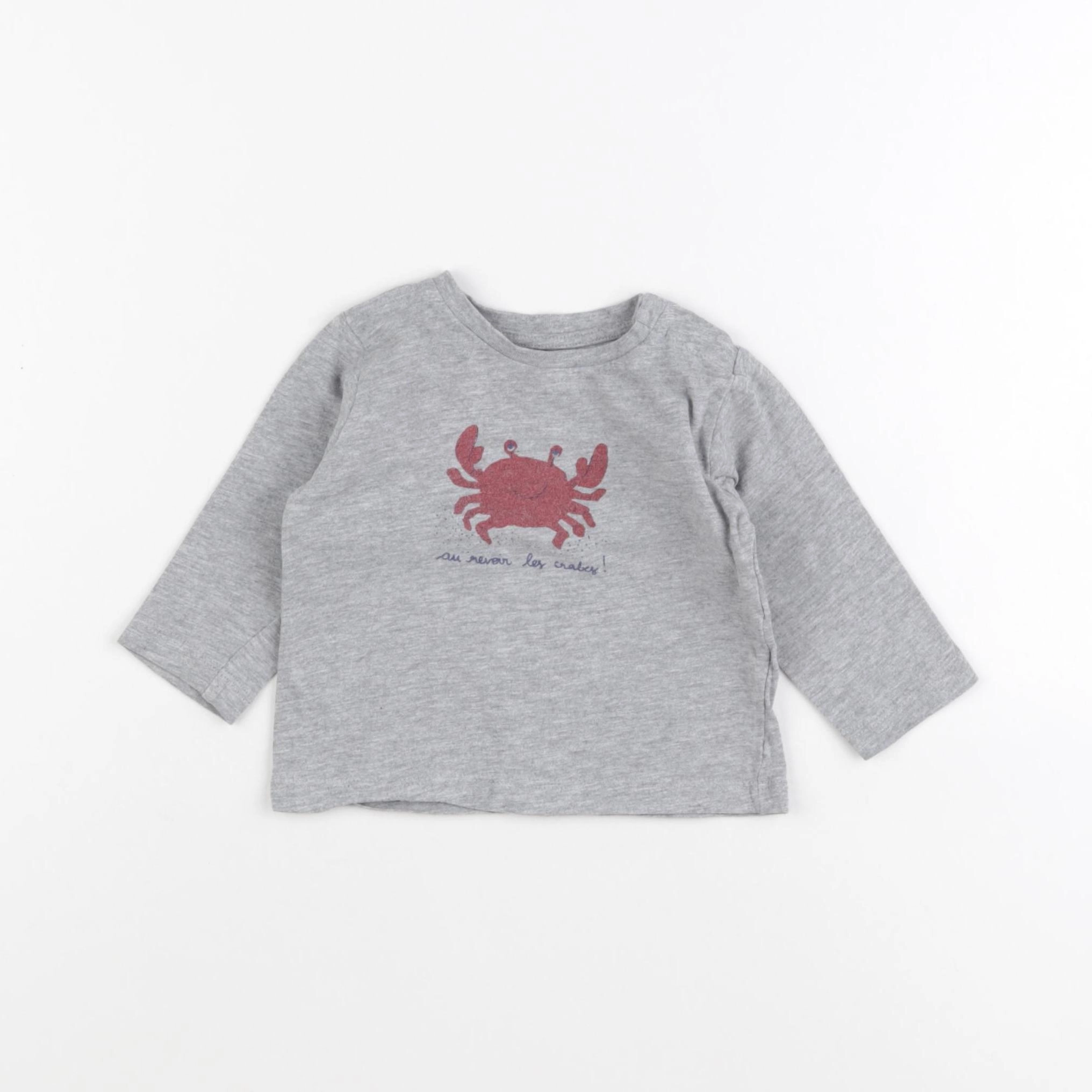 Boutchou - tee-shirt gris - 9 mois