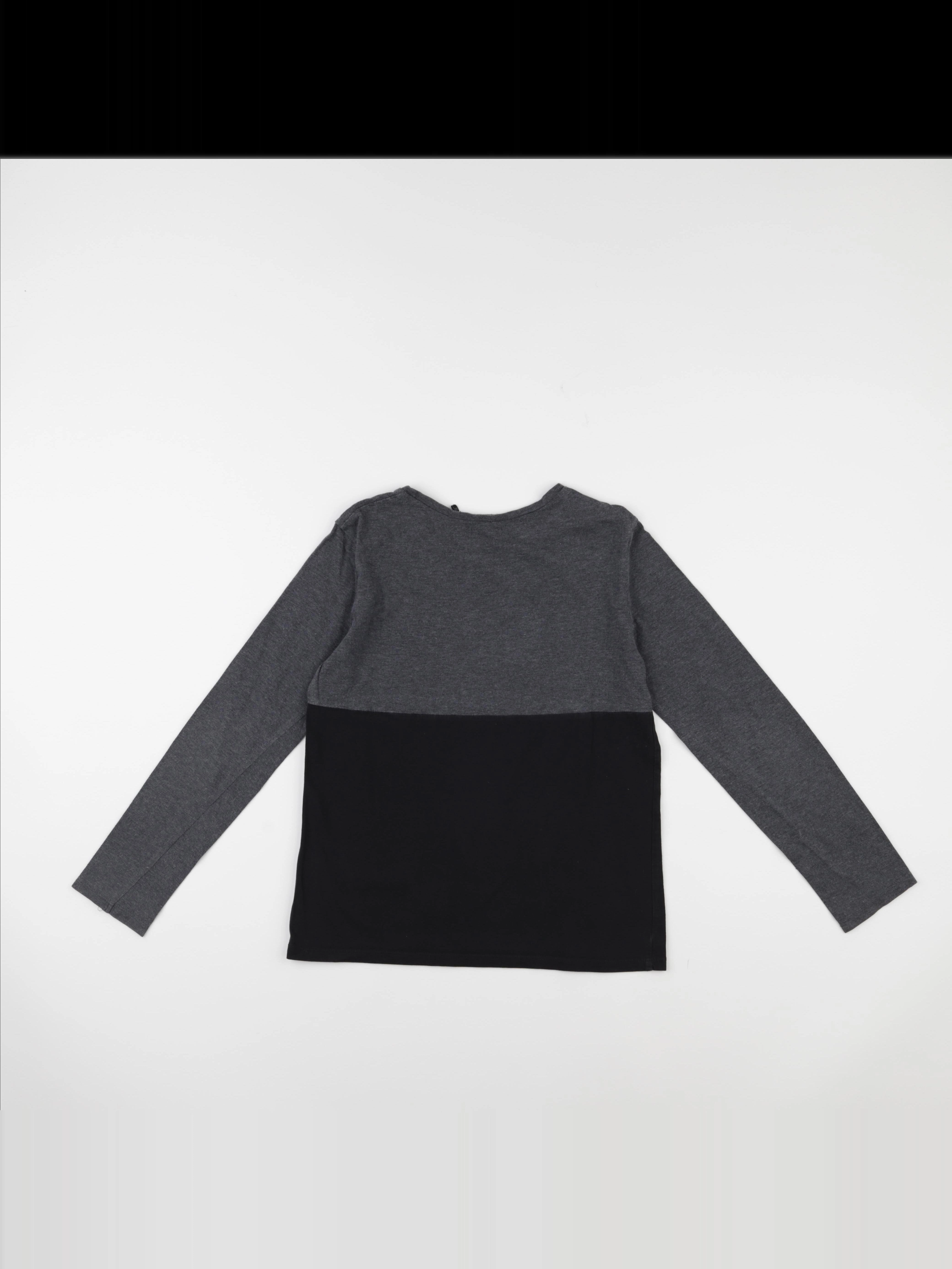 IKKS - tee-shirt gris, noir - 10 ans